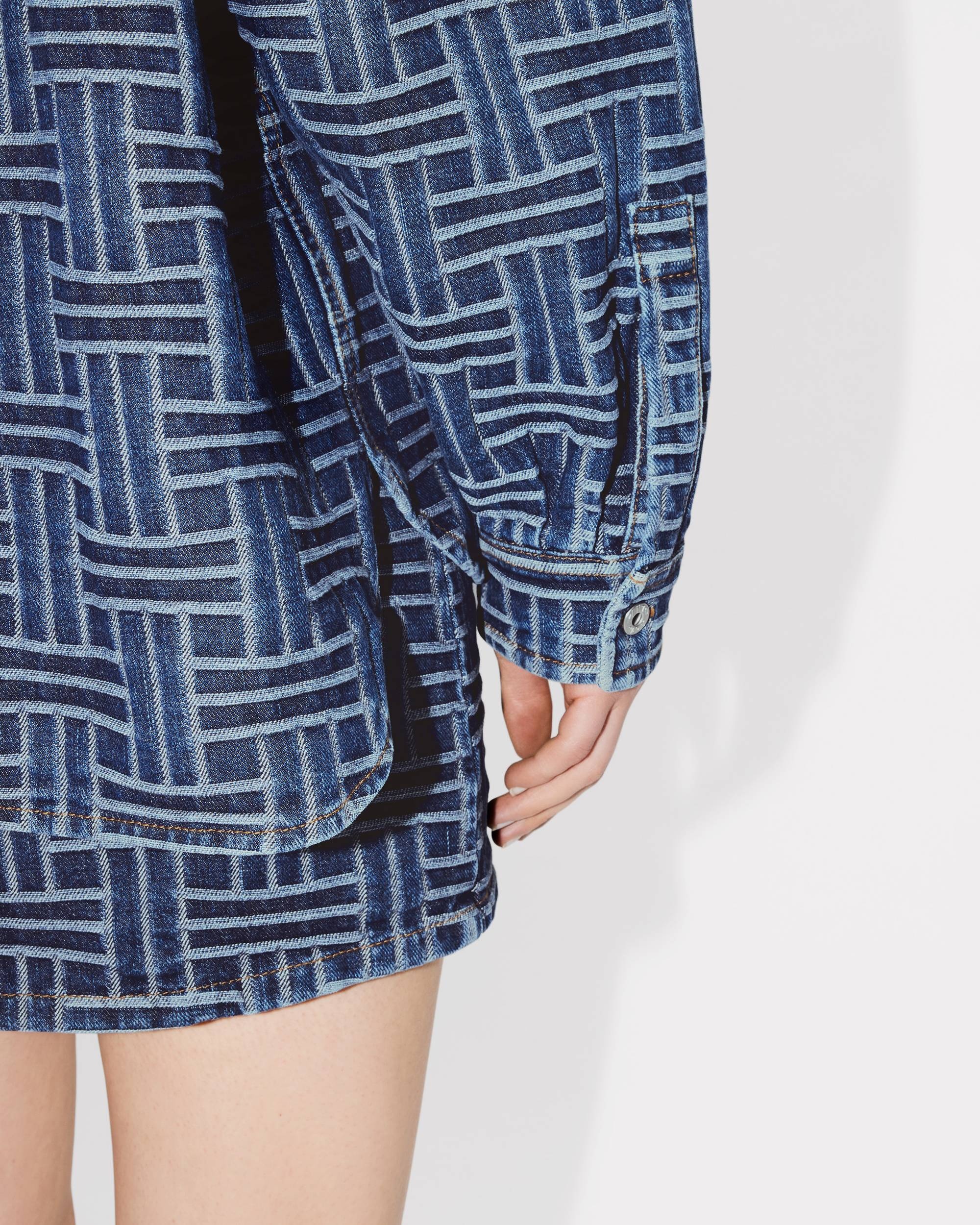 'KENZO Weave' loose shirt in japanese denim - 7