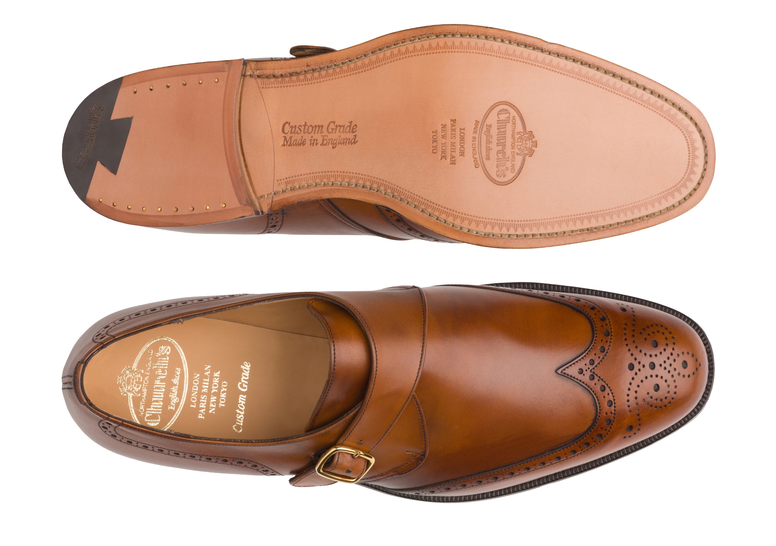 Piccadilly 173
Nevada Leather Monk Strap Brogue Walnut - 3
