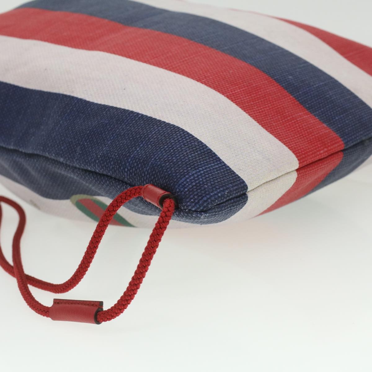 GUCCI Web Sherry Line Backpack Canvas Tricolor Red Blue Green - 16