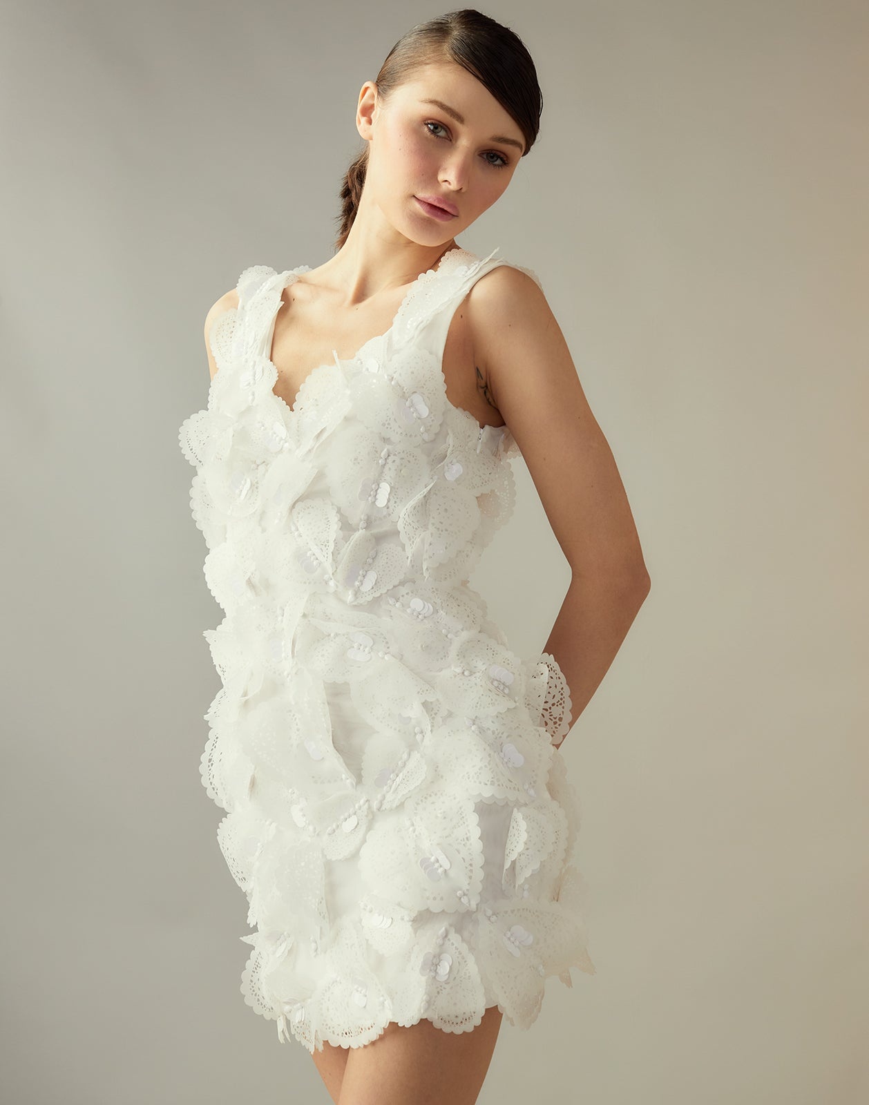 Elle Embellished Heart Dress - 5