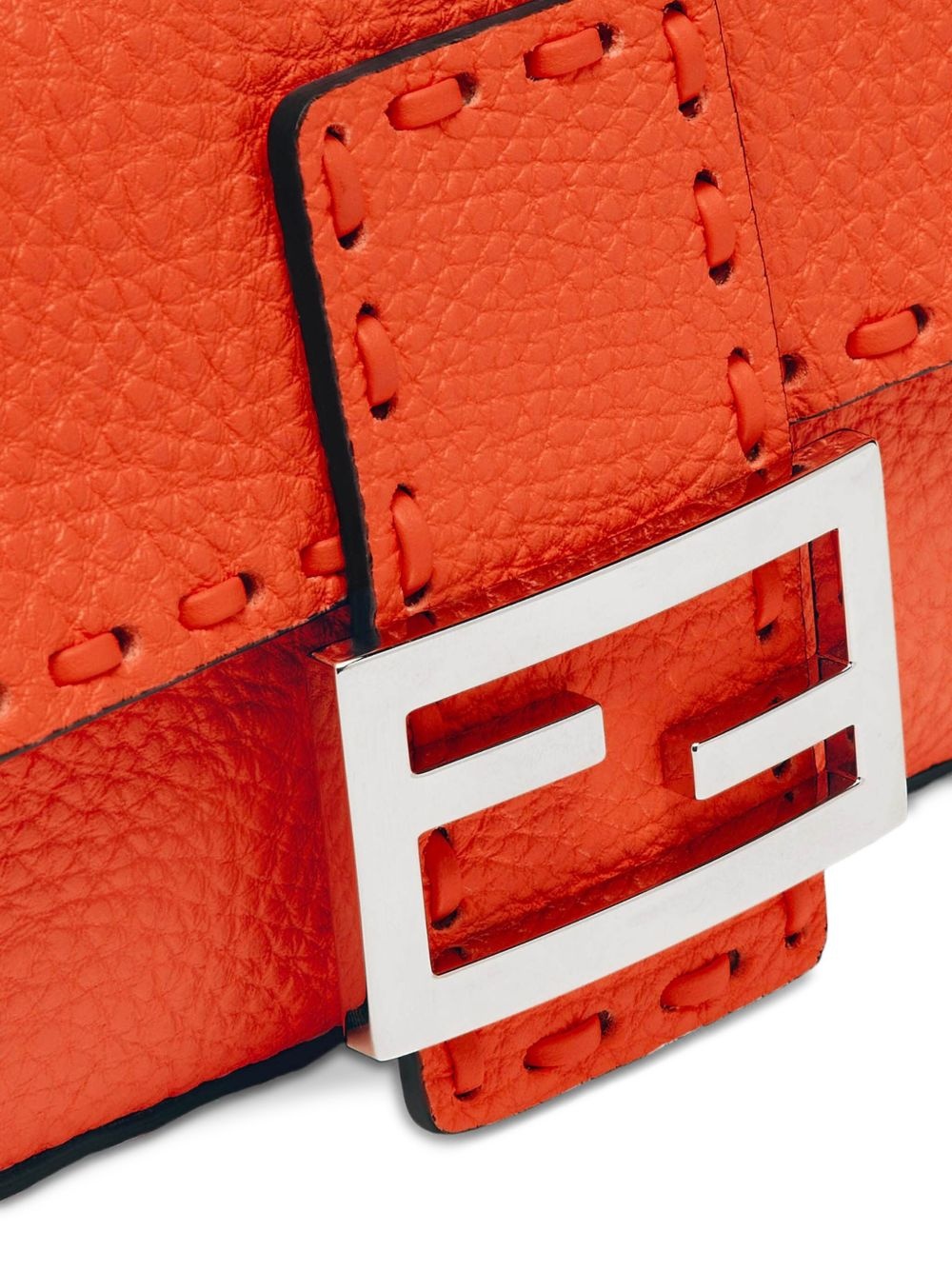 textured leather crossbody bag - 6