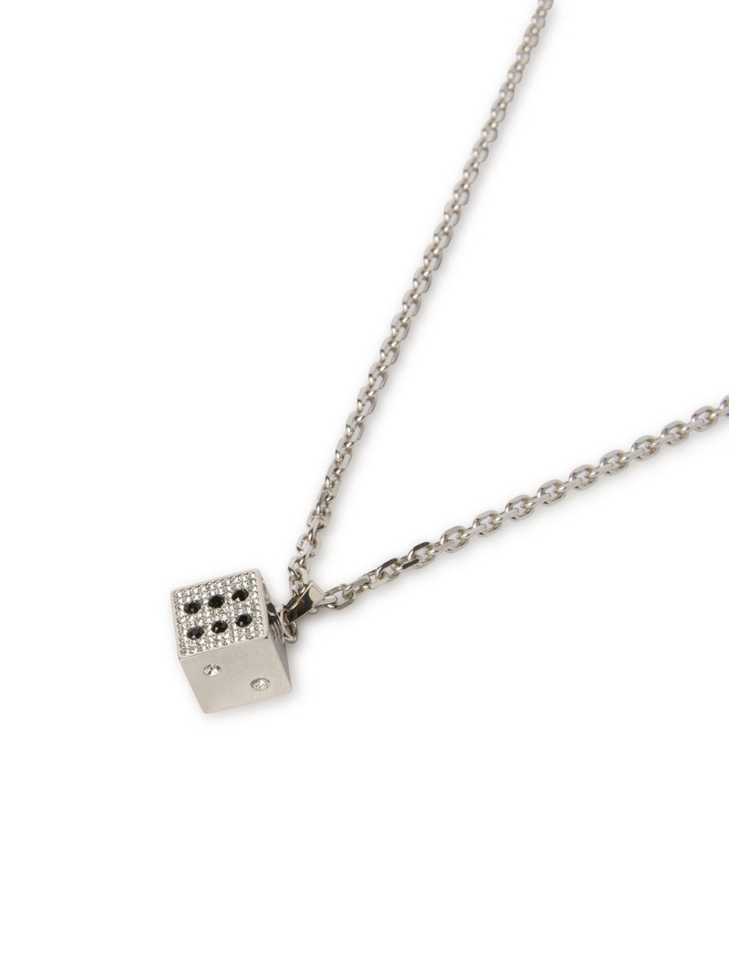 Off-White Strass Dice Necklace outlook