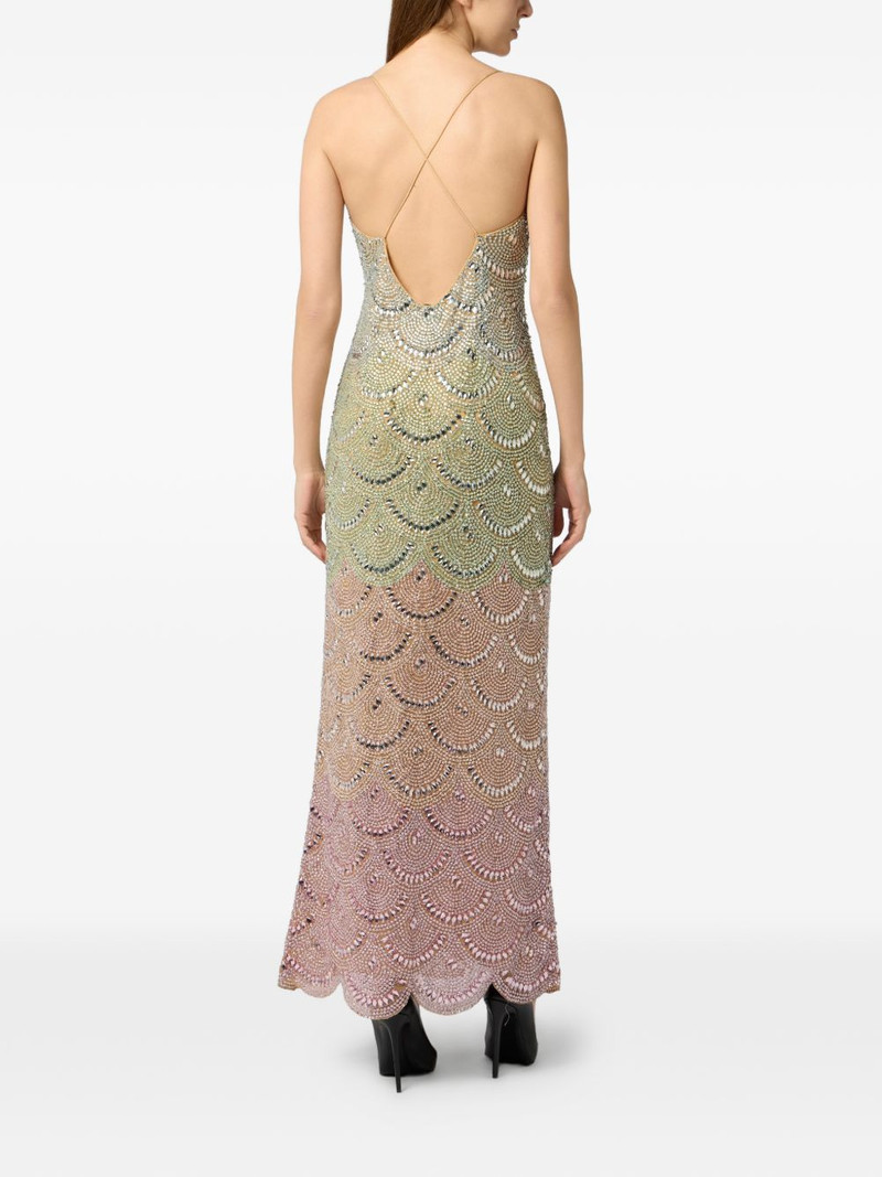 beaded wave long dress 3