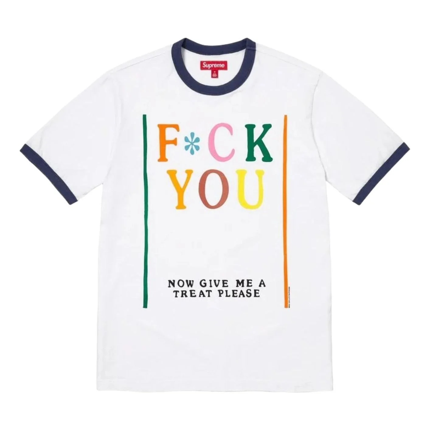 Supreme x Mike Kelley SS26 Ringer T-Shirt 'White' SUP-SS26-176-WHT - 1