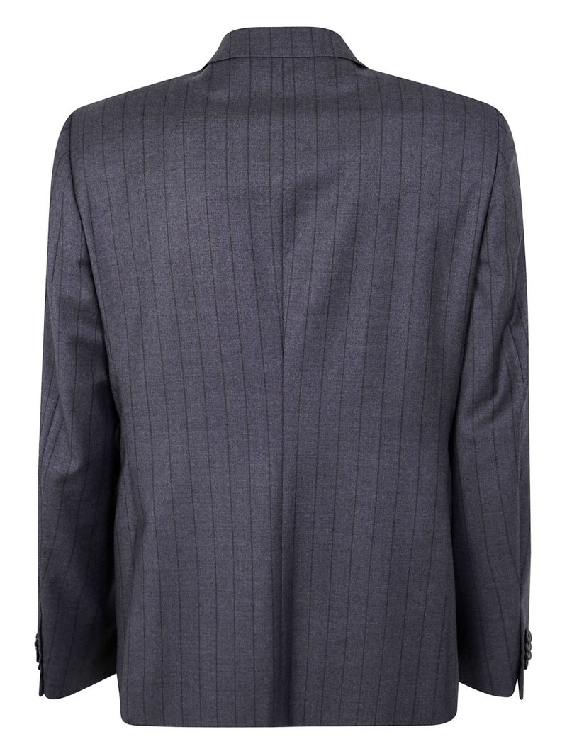 ZEGNA pinstripe single-breasted wool suit outlook