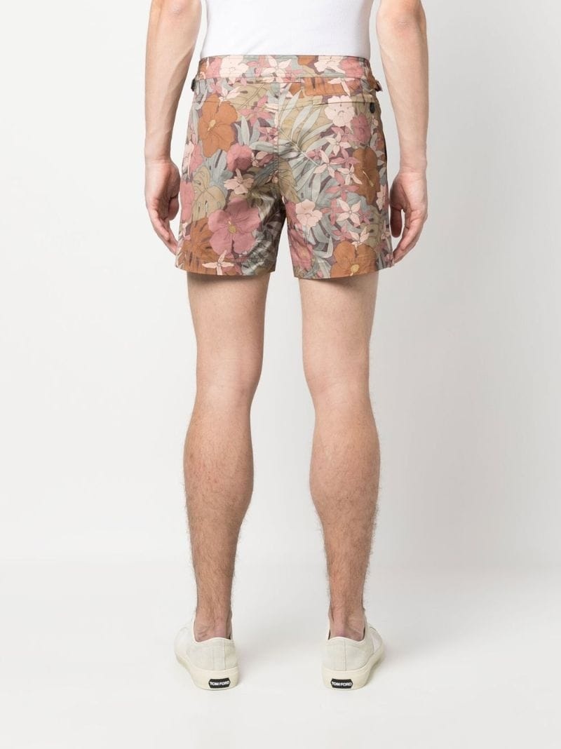 floral-print deck shorts - 4