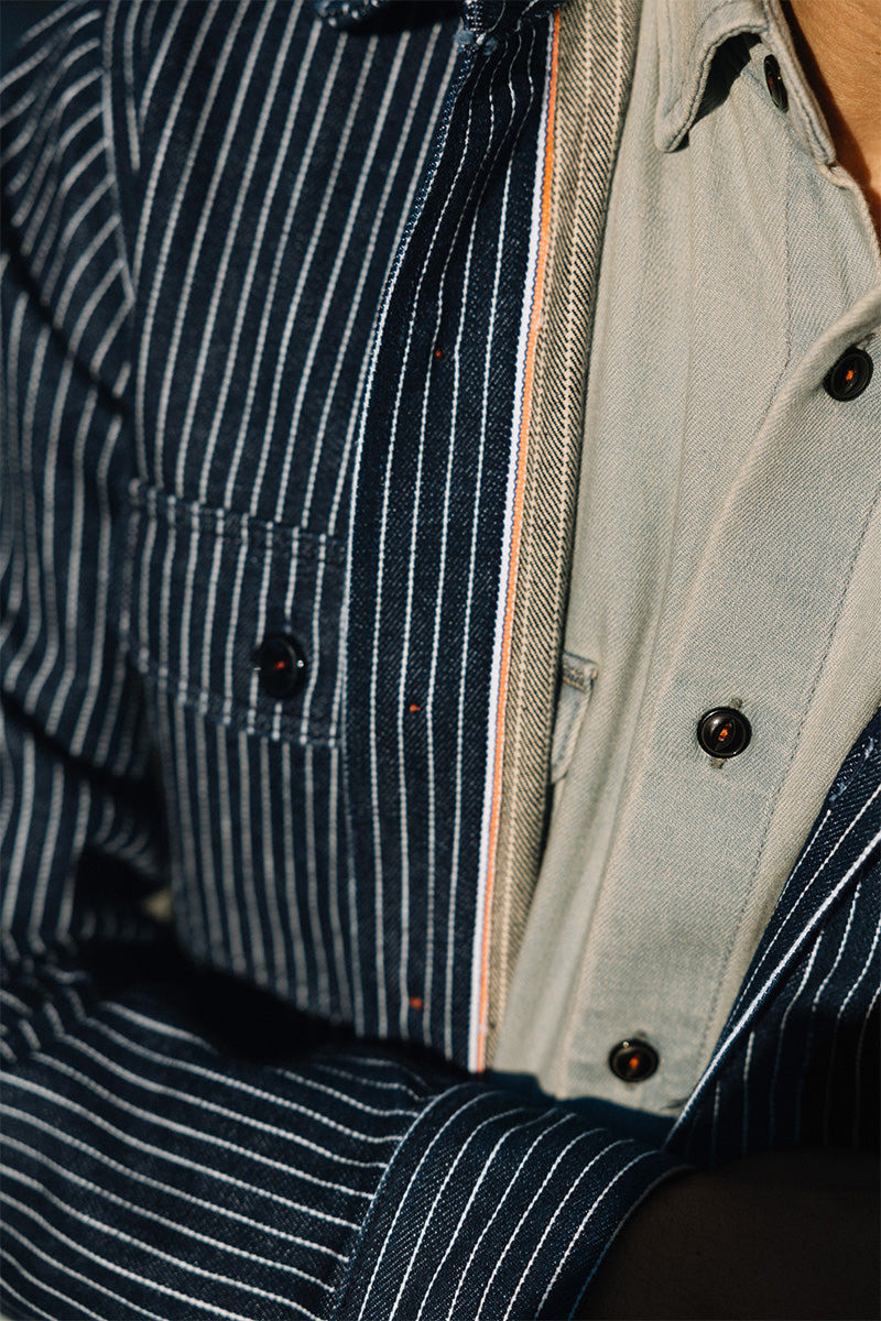 HIROSHI KATO The Anvil Indigo Stripe - Rinse 14oz Selvedge outlook