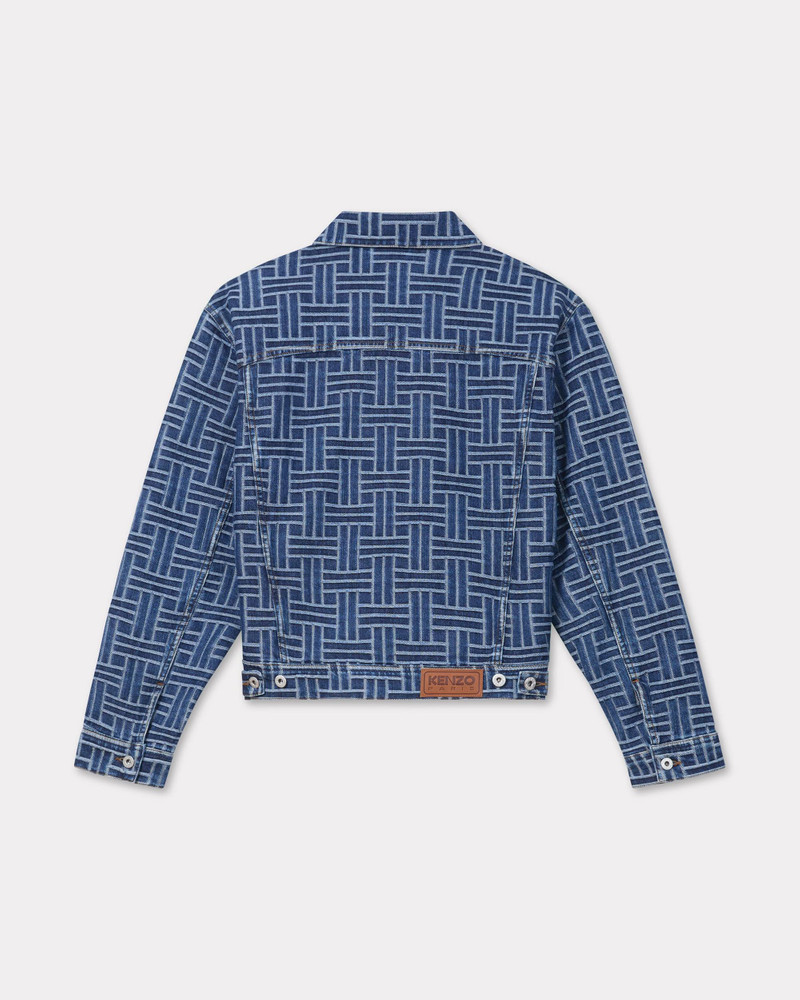 KENZO 'KENZO Weave' trucker jacket in japanese denim outlook