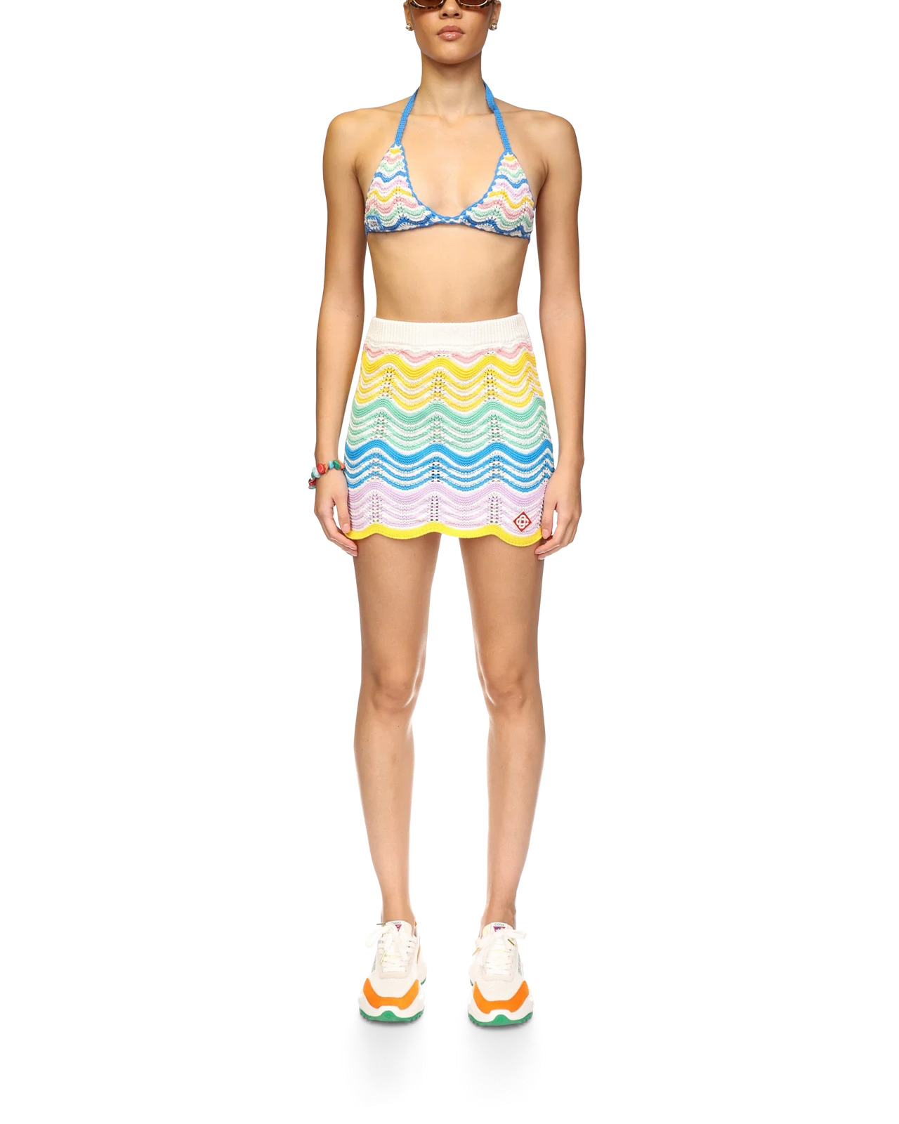 Gradient Wave Crochet Skirt - 2