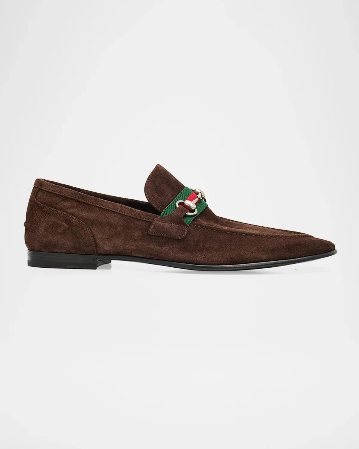 Men's Como Suede Web Bit Loafers - 1