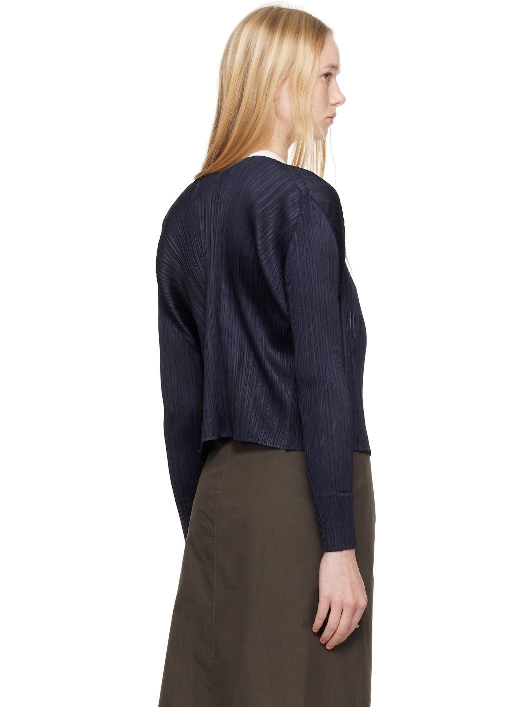 Navy New Colorful Basics 4 Cardigan - 3