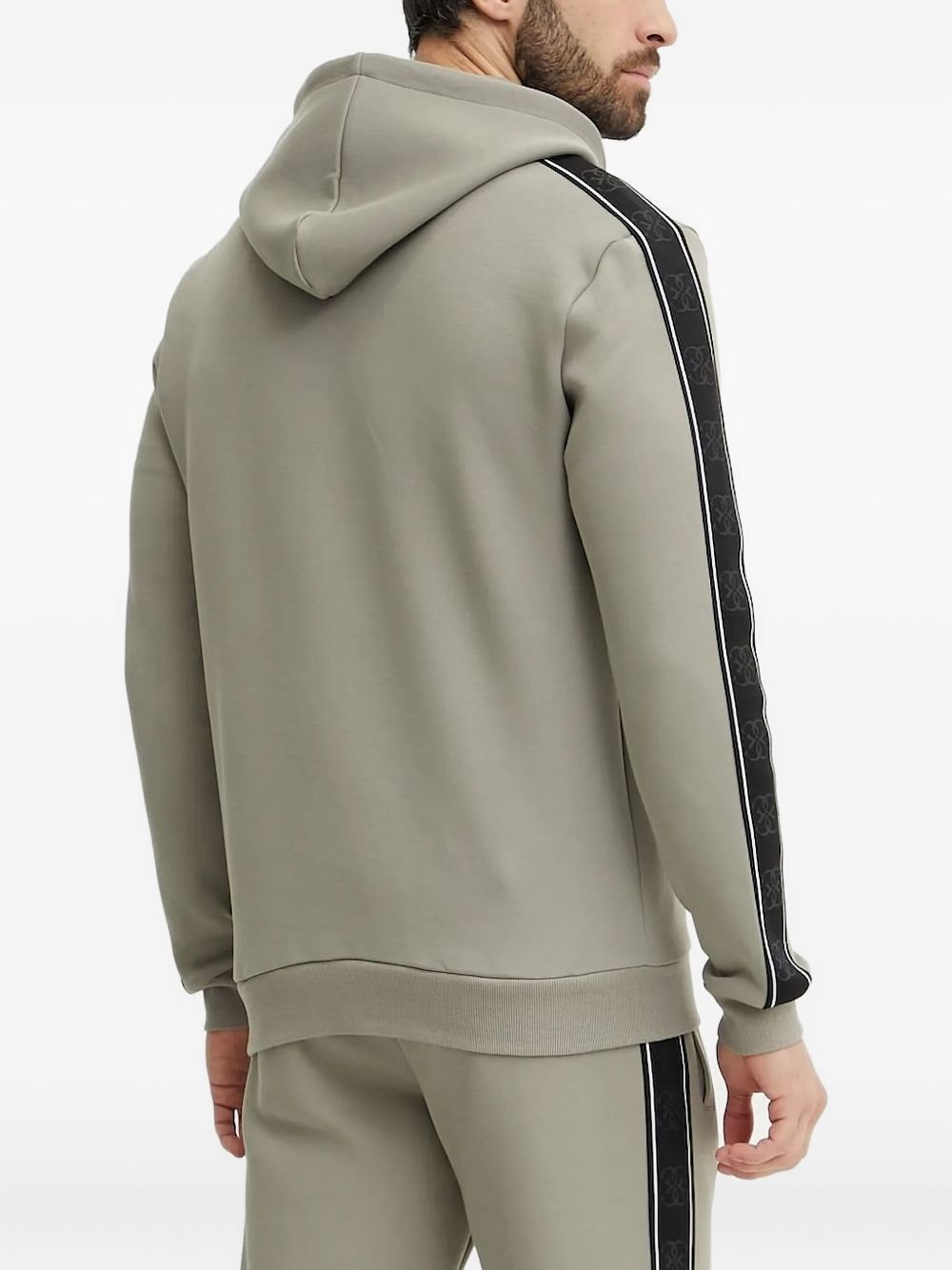 logo-tape hoodie - 2