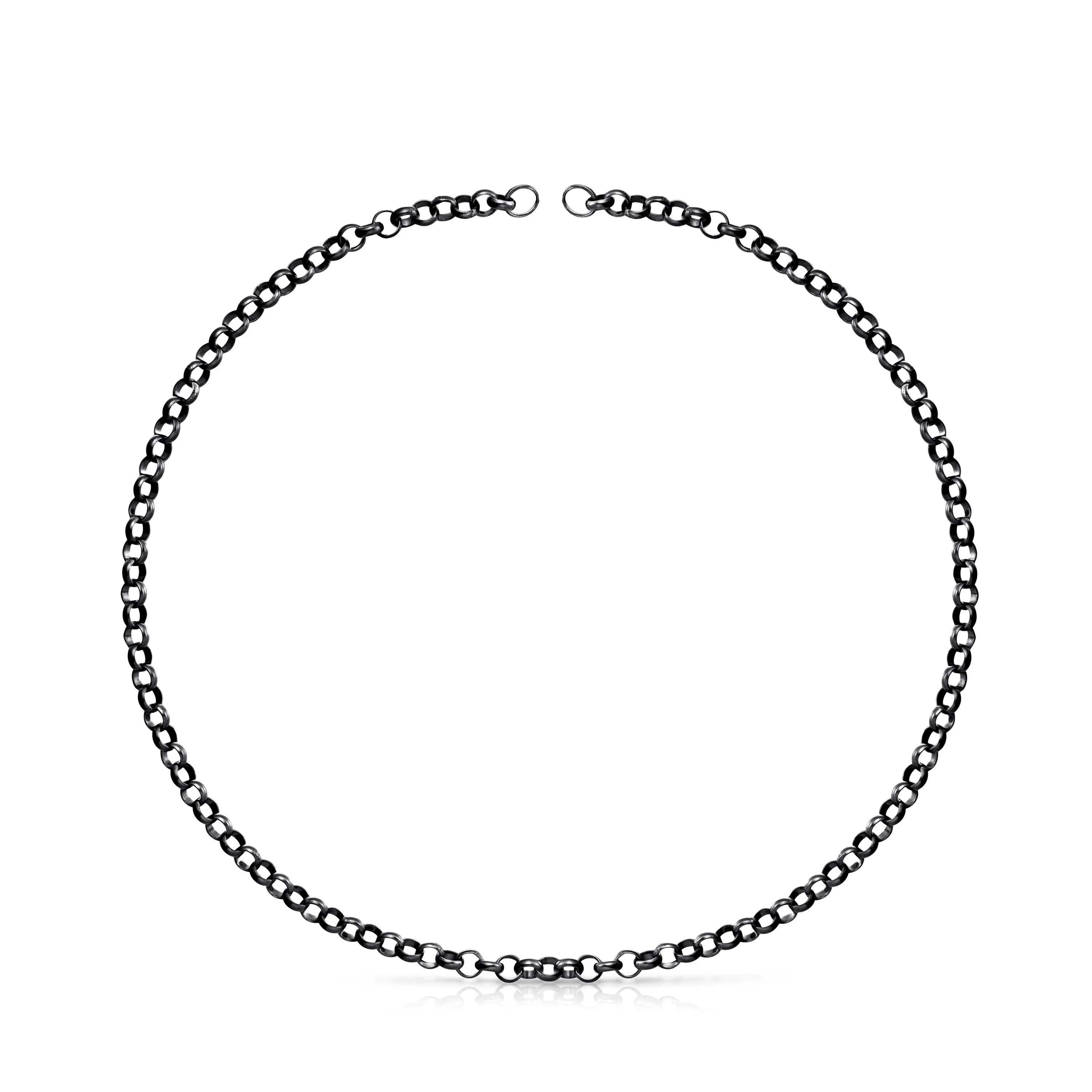 42 cm Dark Silver Hold Choker. - 1