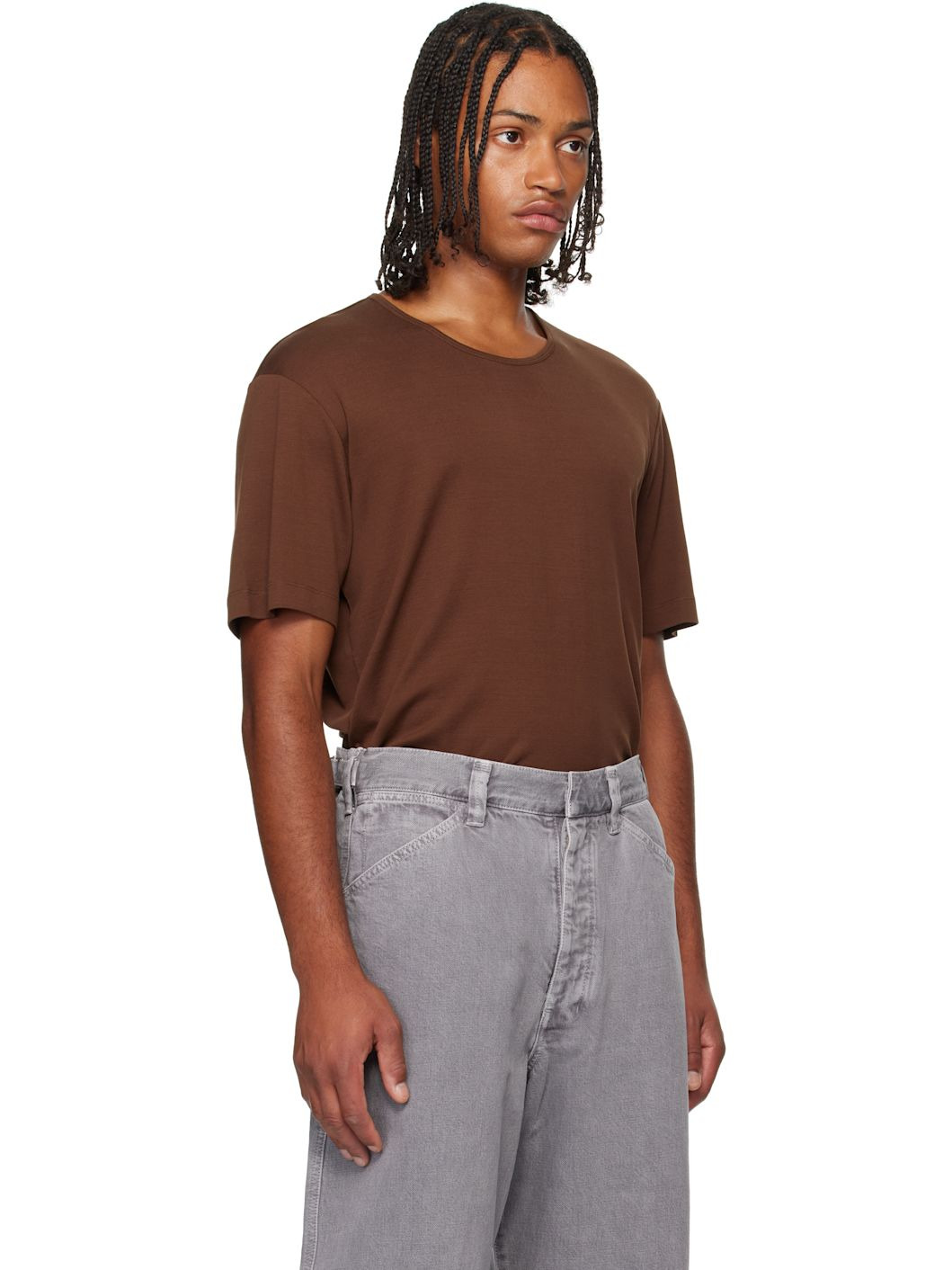Brown Rib T-shirt - 2