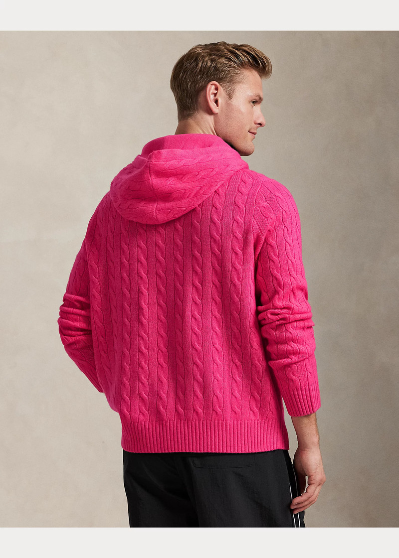 Pink Pony Cable-Knit Hoodie 4