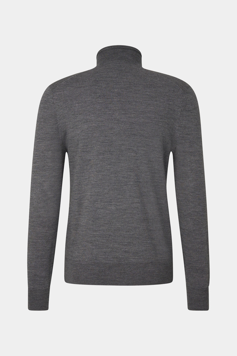BOGNER Jouri half-zippered sweater in Gray outlook