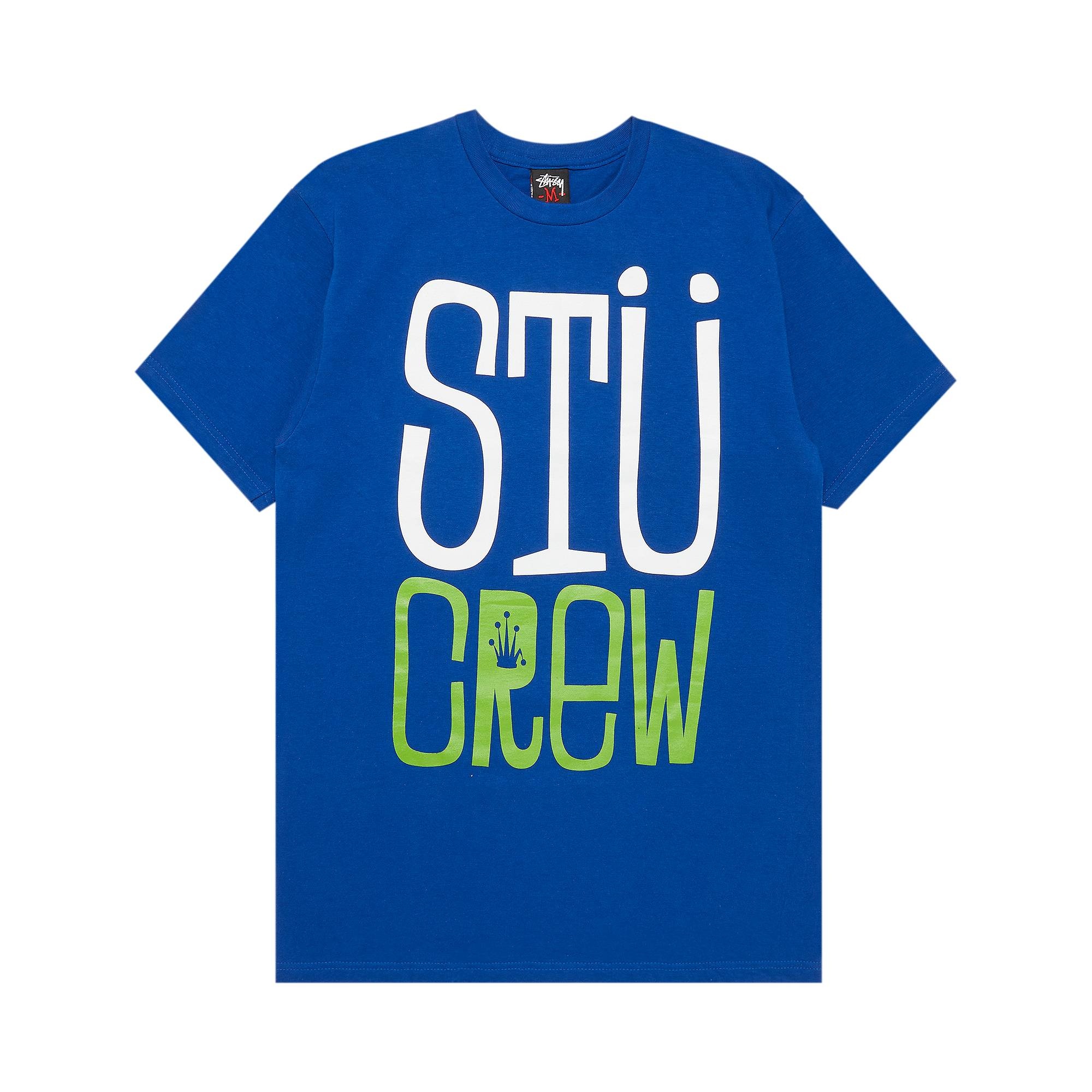 Stussy STU Crew Tee 'Blue' - 1