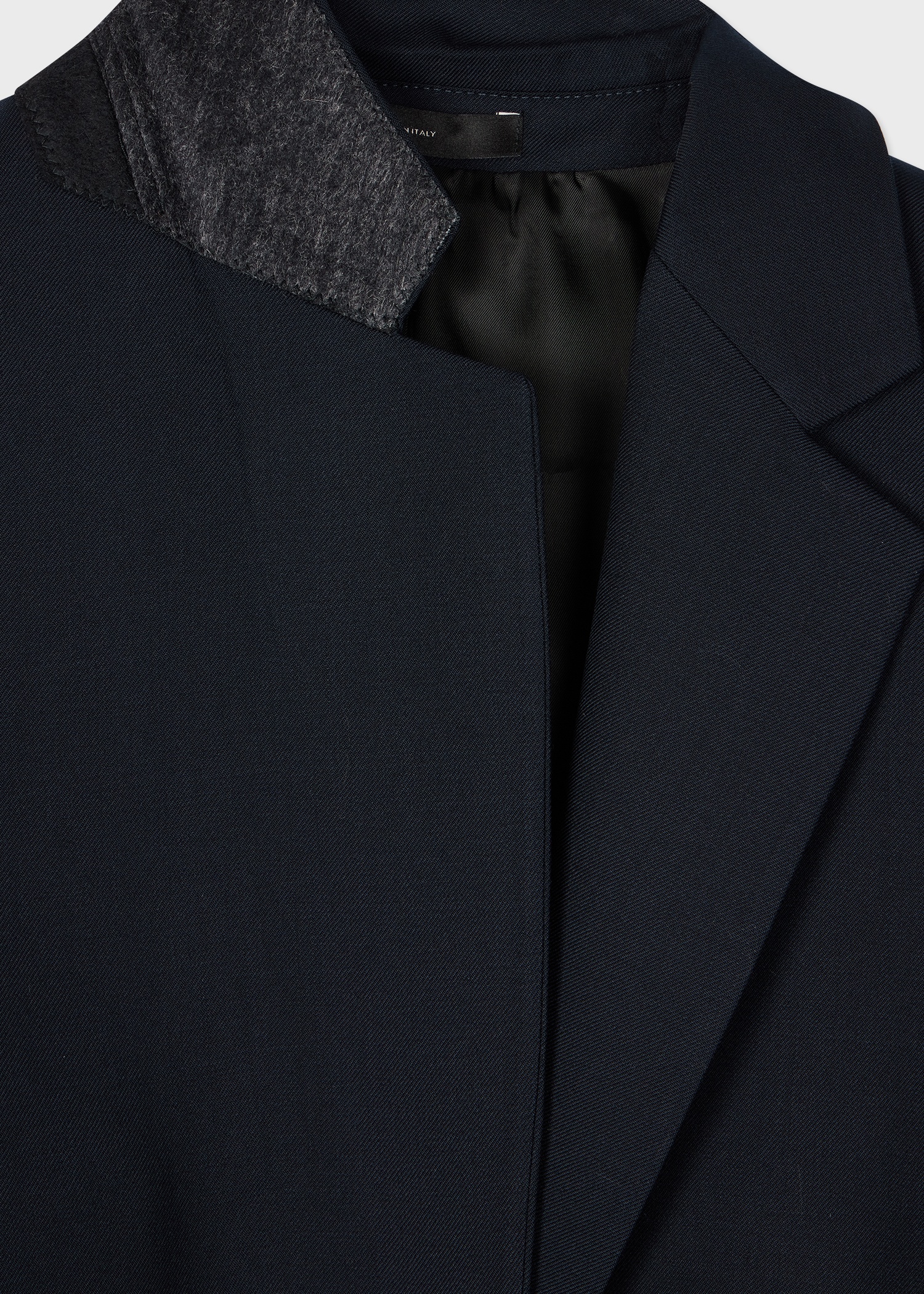 A Suit To Travel In - Women's Dark Navy Two-Button Wool Blazer - 3