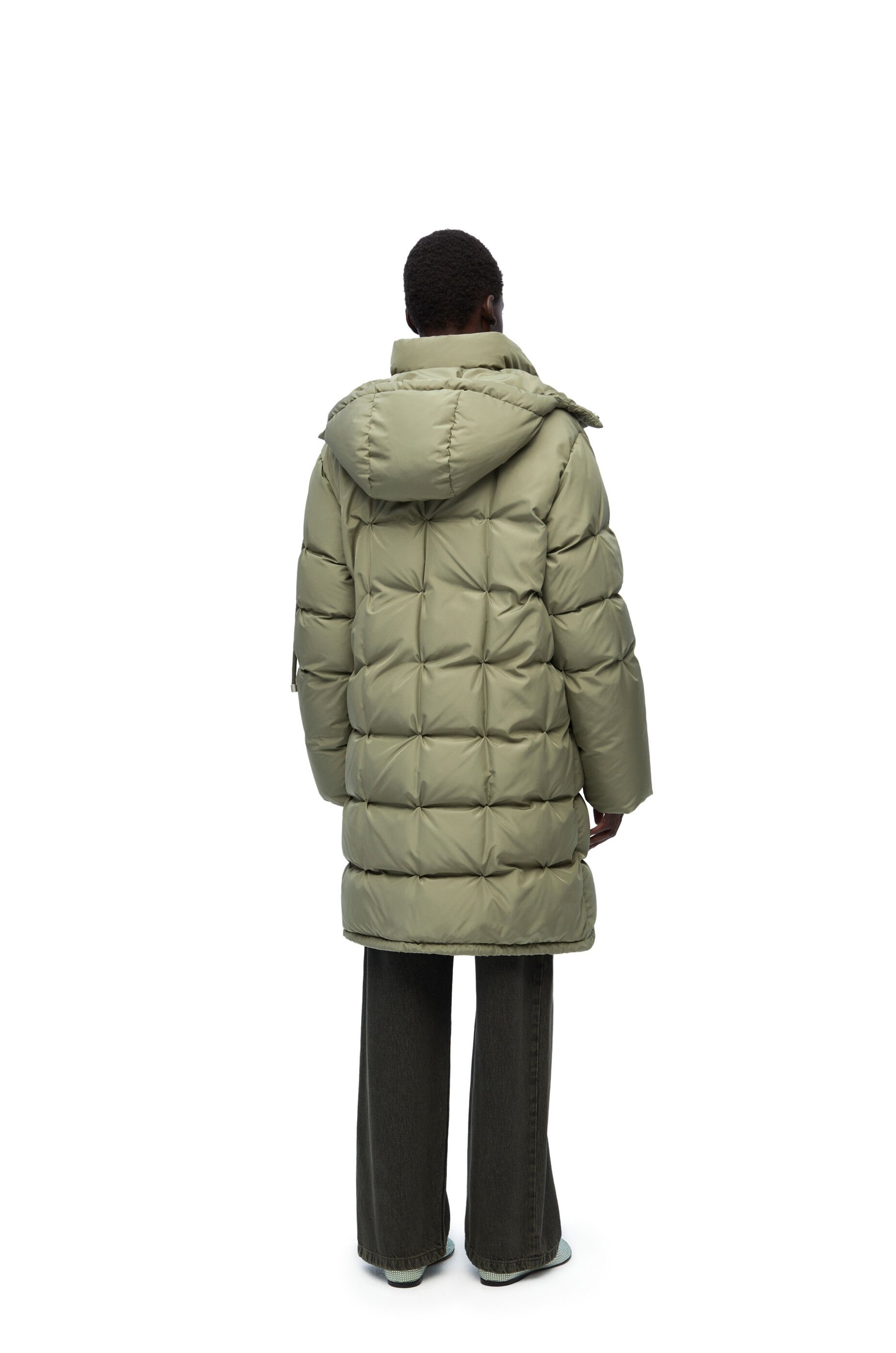 Puffer coat in nylon - 4