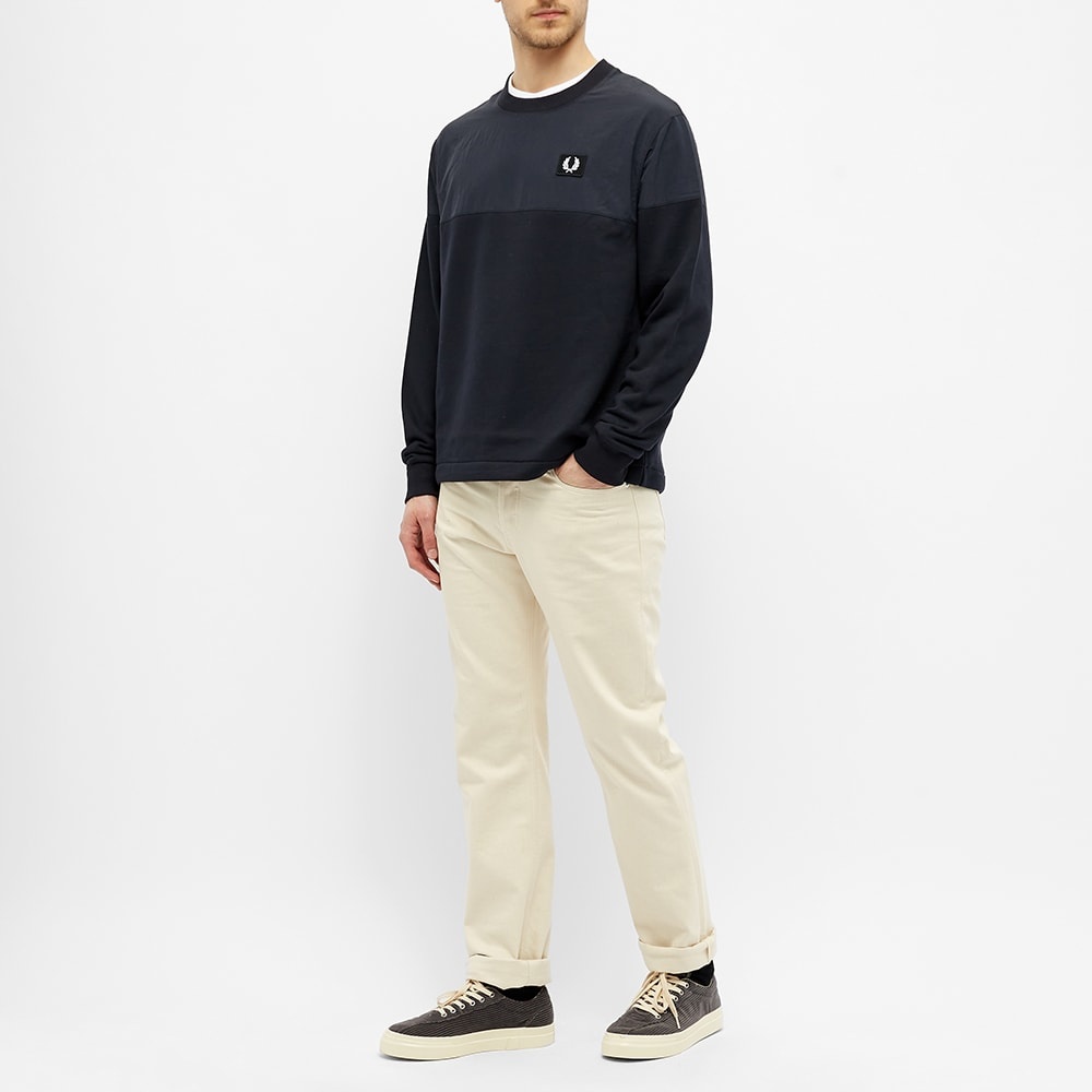 Fred Perry Authentic Woven Panel Crew Sweat - 6