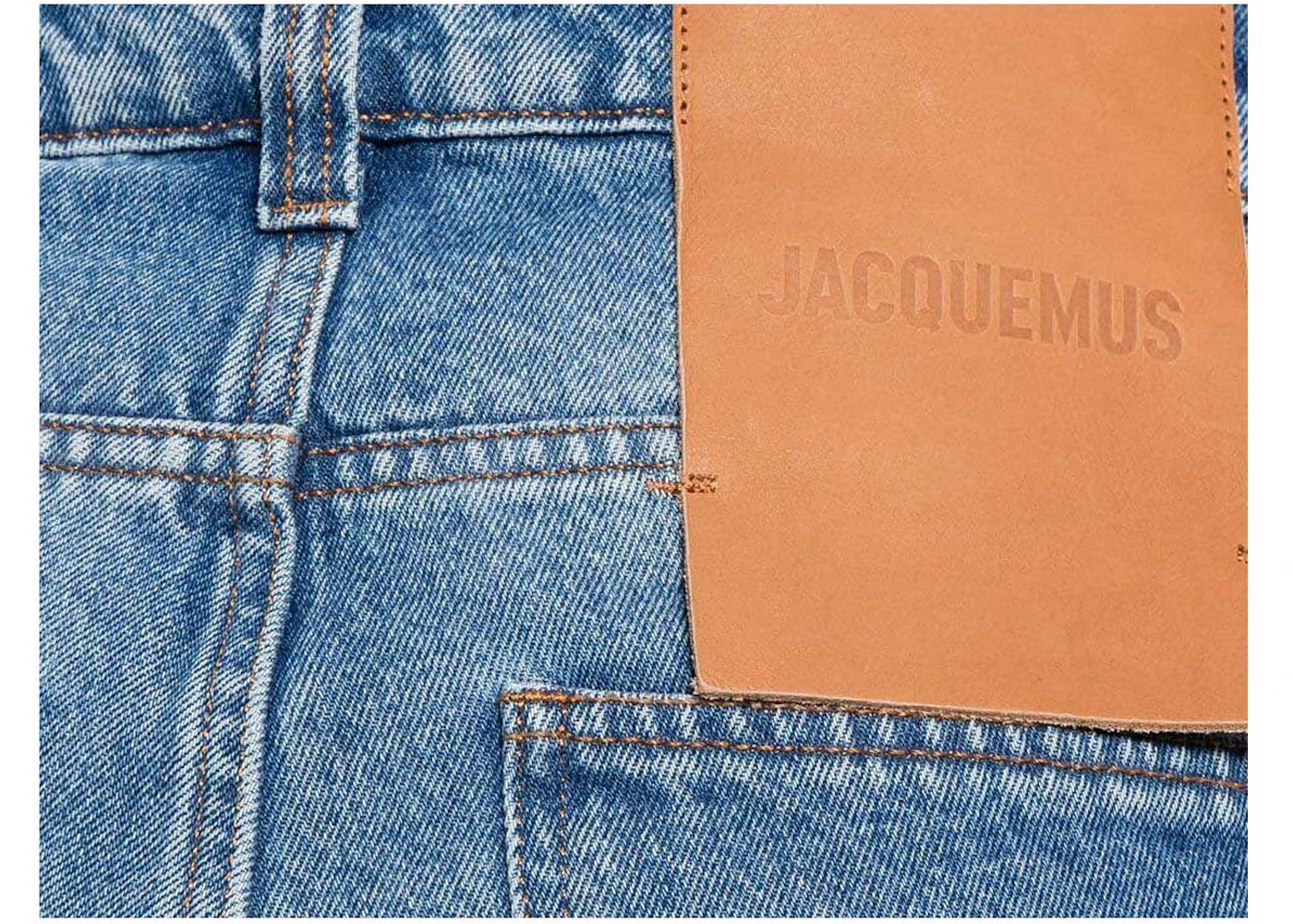 Jacquemus Le de Nimes Large Jeans Blue/Tabac - 2