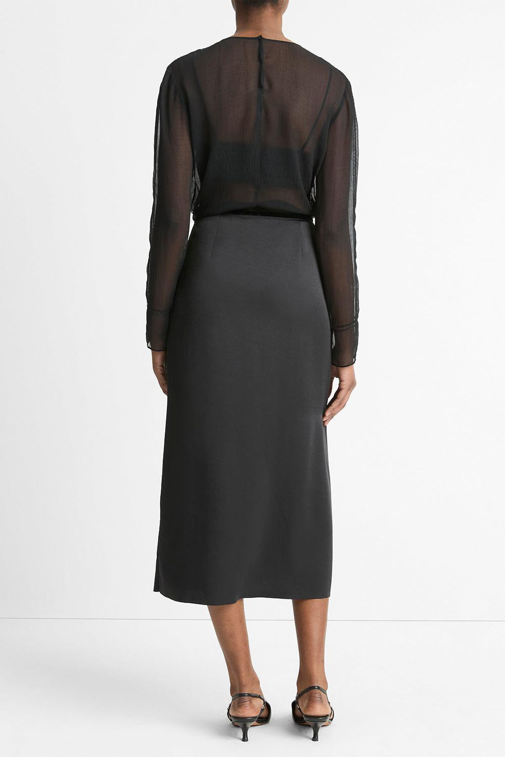 Side Slit Midi Skirt - 3