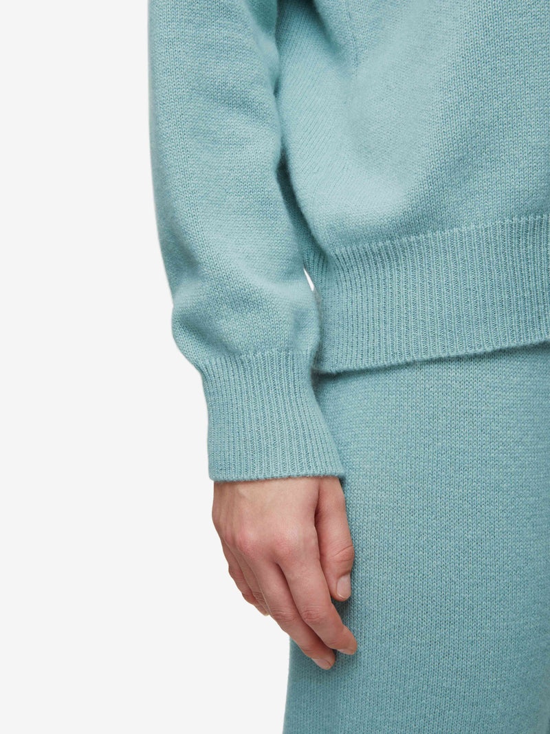 Women's Relaxed Sweater Daphne Cashmere Sea Foam Green - 5