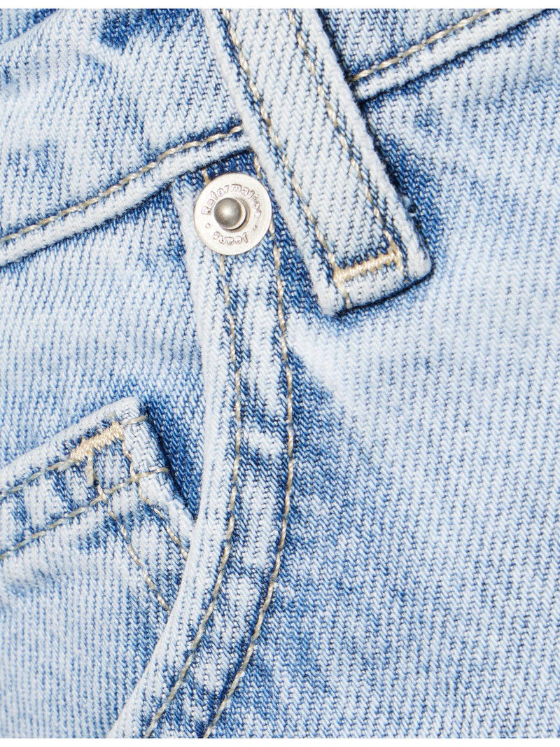 Saige High-Rise Denim Shorts 6