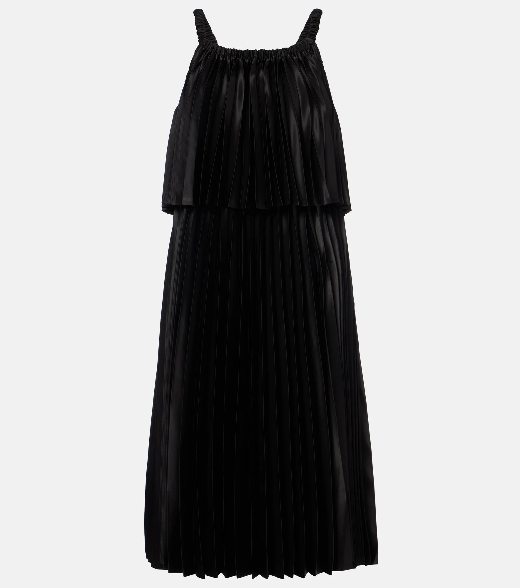 Satin midi dress - 1