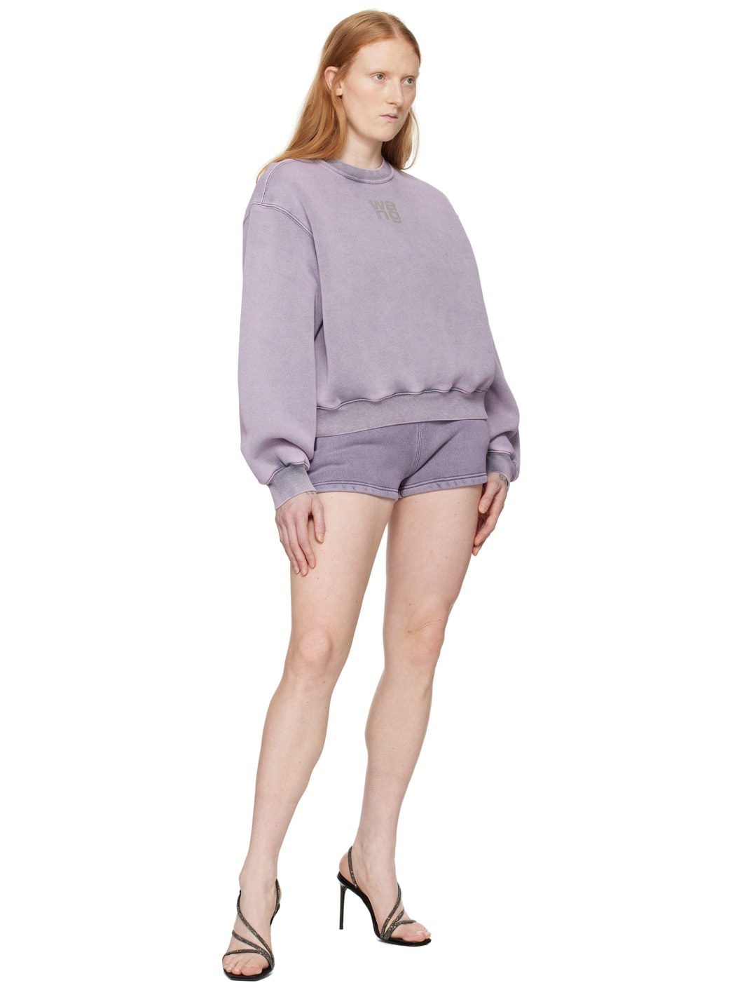 Purple Printed Sweatshirt - 4