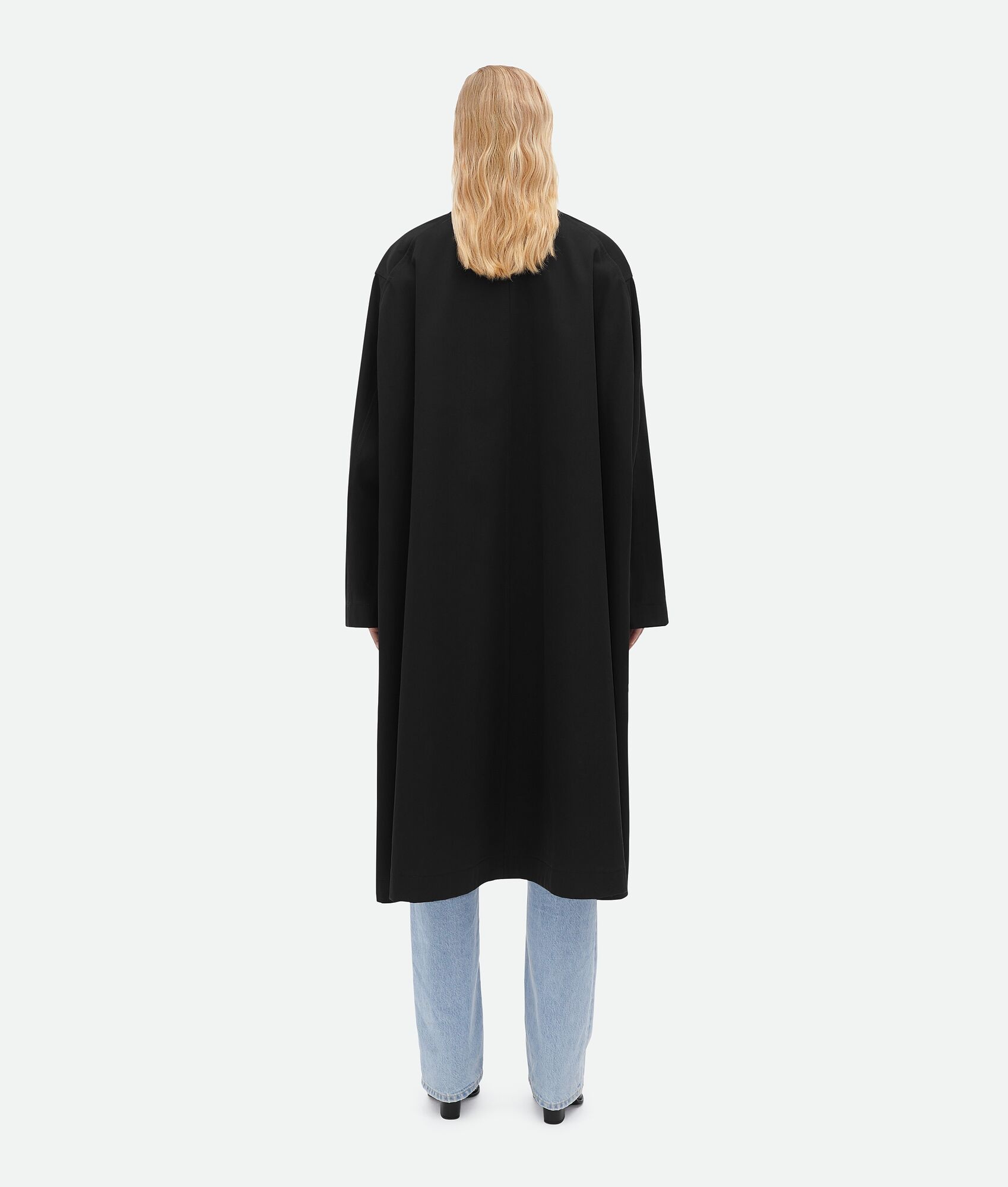Oversized Fit Cotton Twill Coat - 3