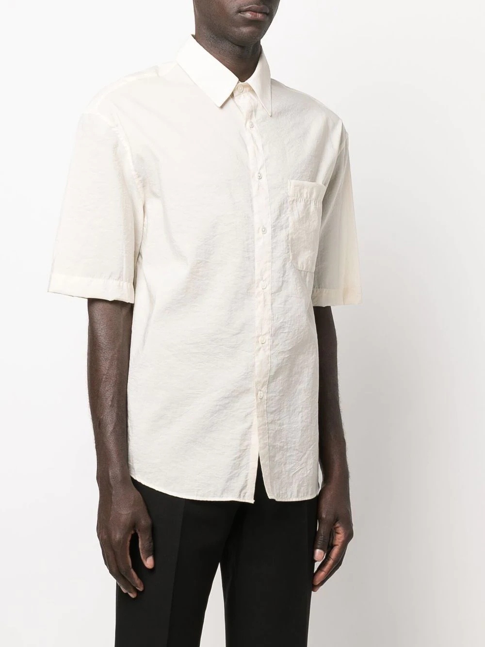 short-sleeve chest-pocket shirt - 3