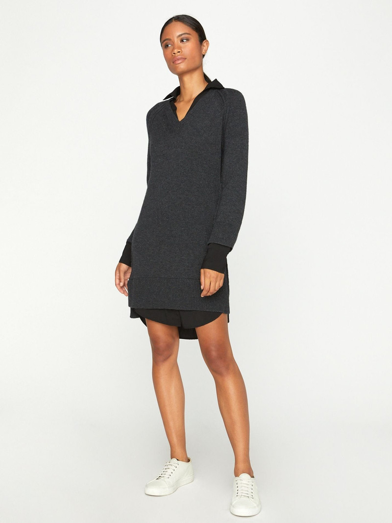 BROCHU WALKER The Looker Layered V-Neck Dress outlook