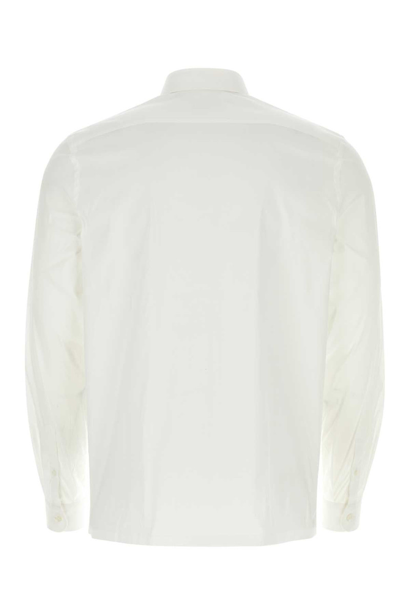 Prada 흰색 Poplin 셔츠 outlook