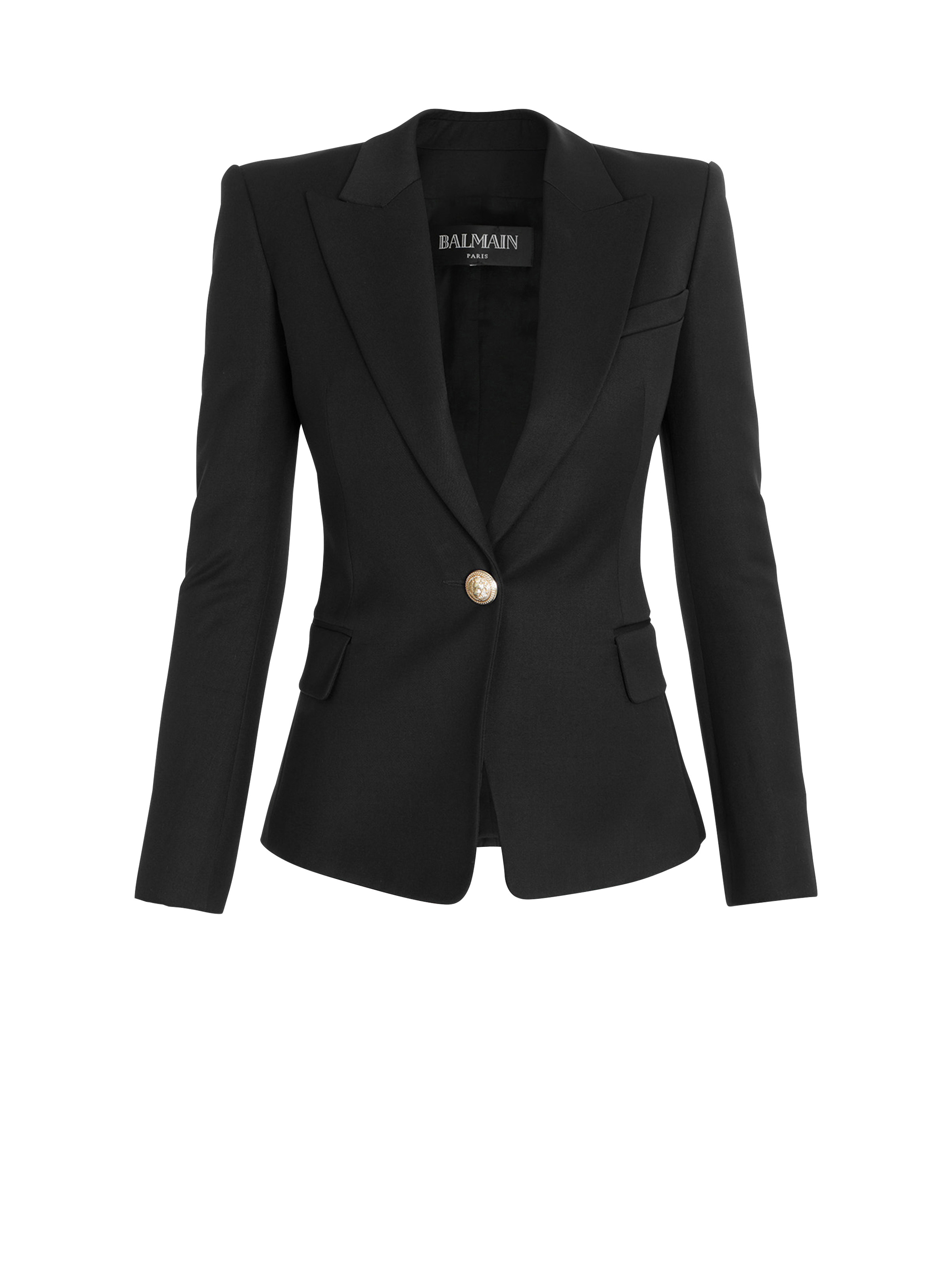 Balmain One-button wool blazer | REVERSIBLE