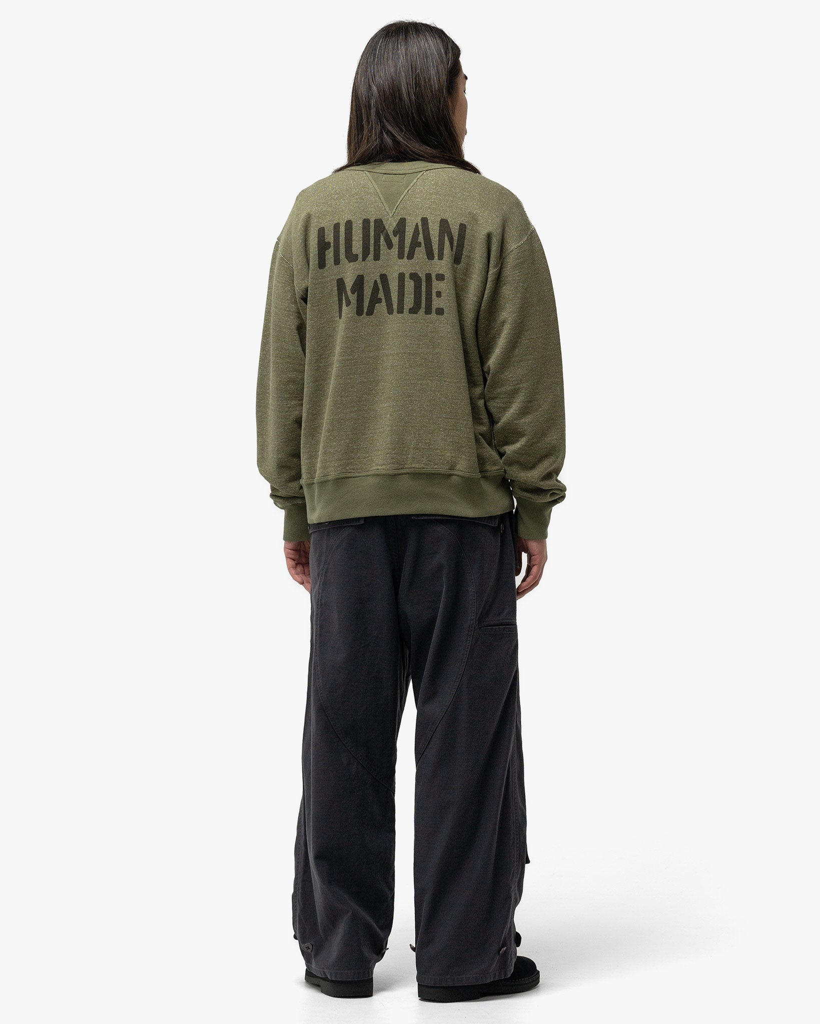 Military Sweatshirt Olive - 3