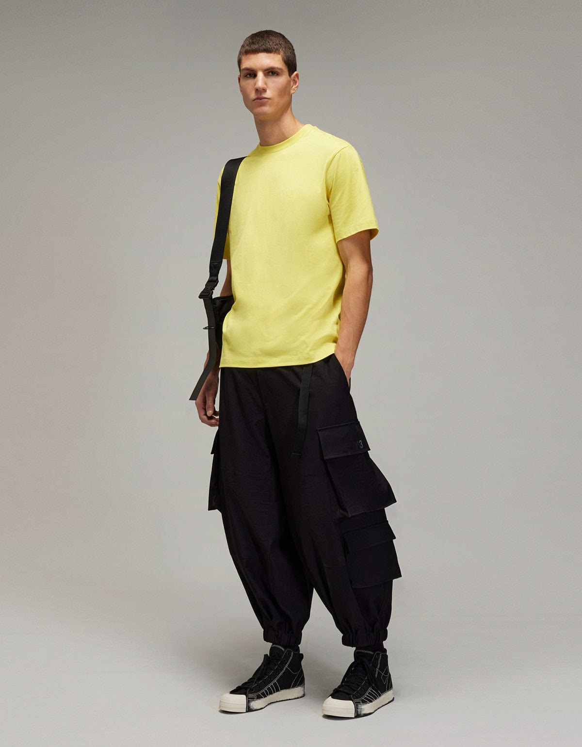 Y-3 Yellow Logo T-Shirt - 8