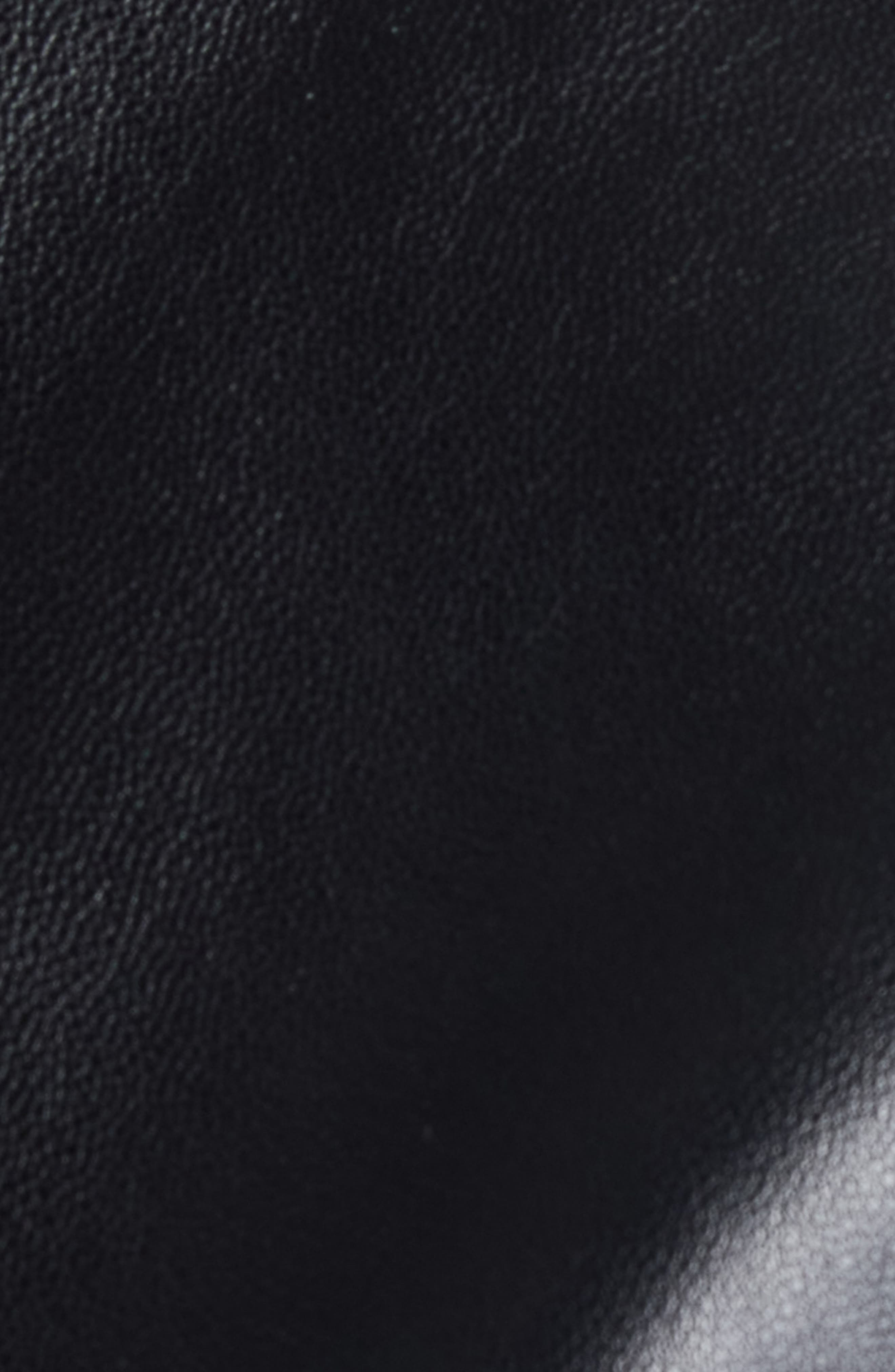 Givenchy Zip Shawl Collar Lambskin Leather Bomber Jacket in Black at Nordstrom - 6