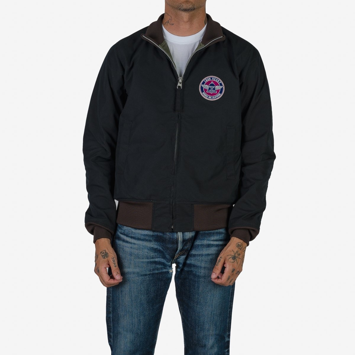 IHJ-130-BLK Reversible Tanker Jacket - Black - 3