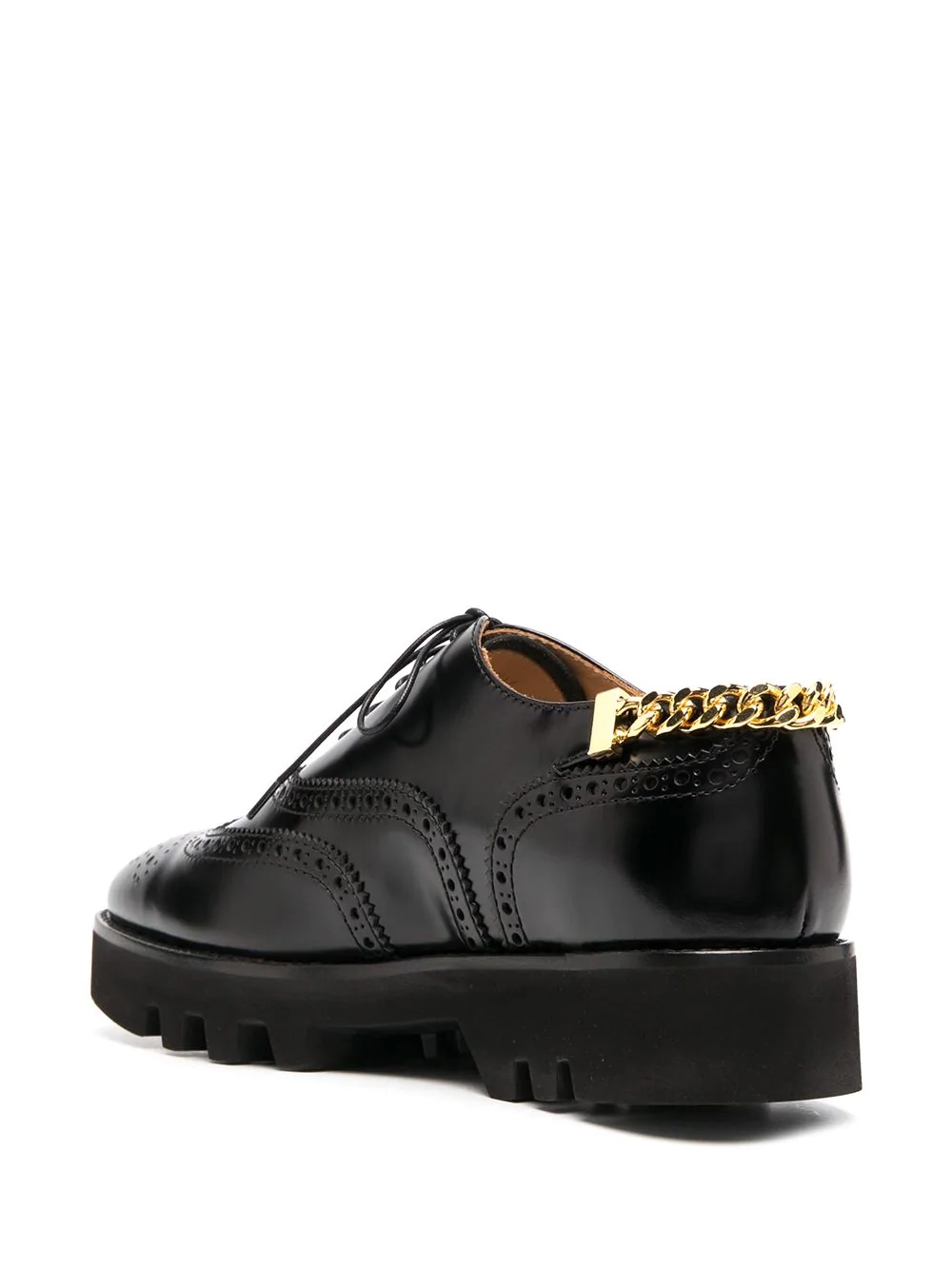 chain-detail lug-sole brogues - 3