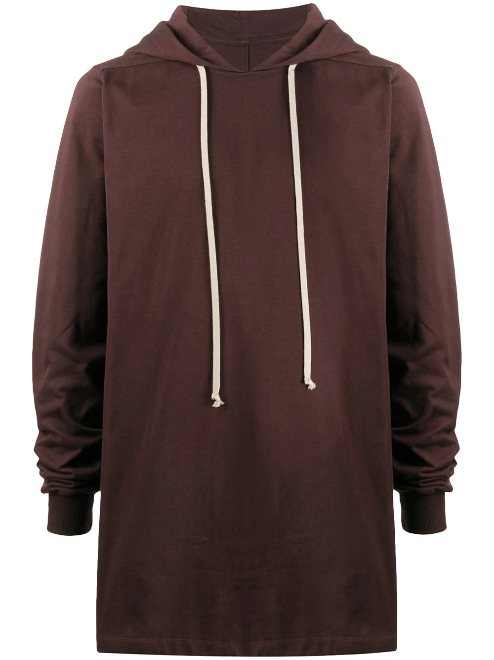 longline drawstring hoodie - 1