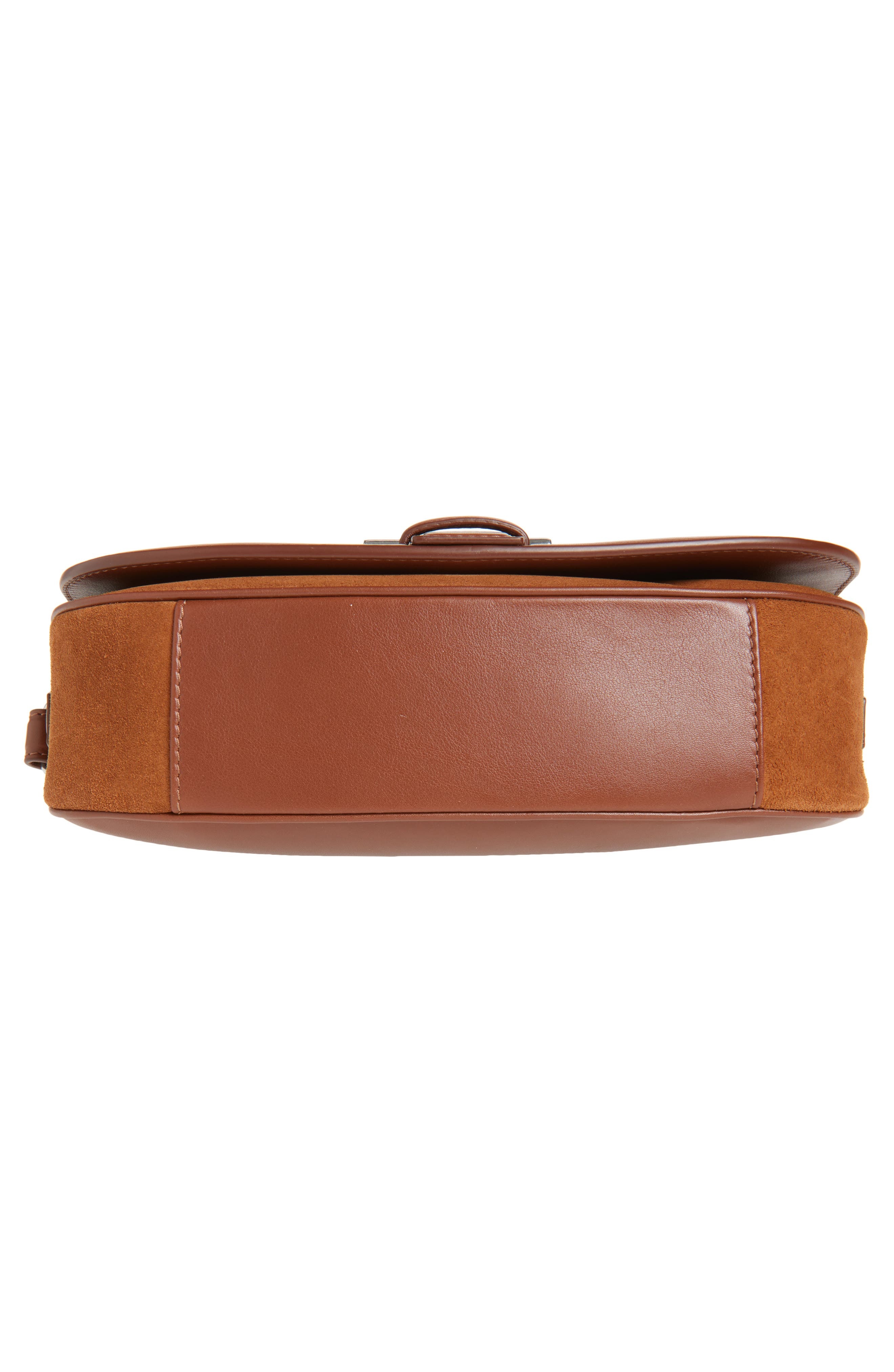 McQueen Mini T-Bar Shoulder Bag in Dark Brown/Silver at Nordstrom - 7
