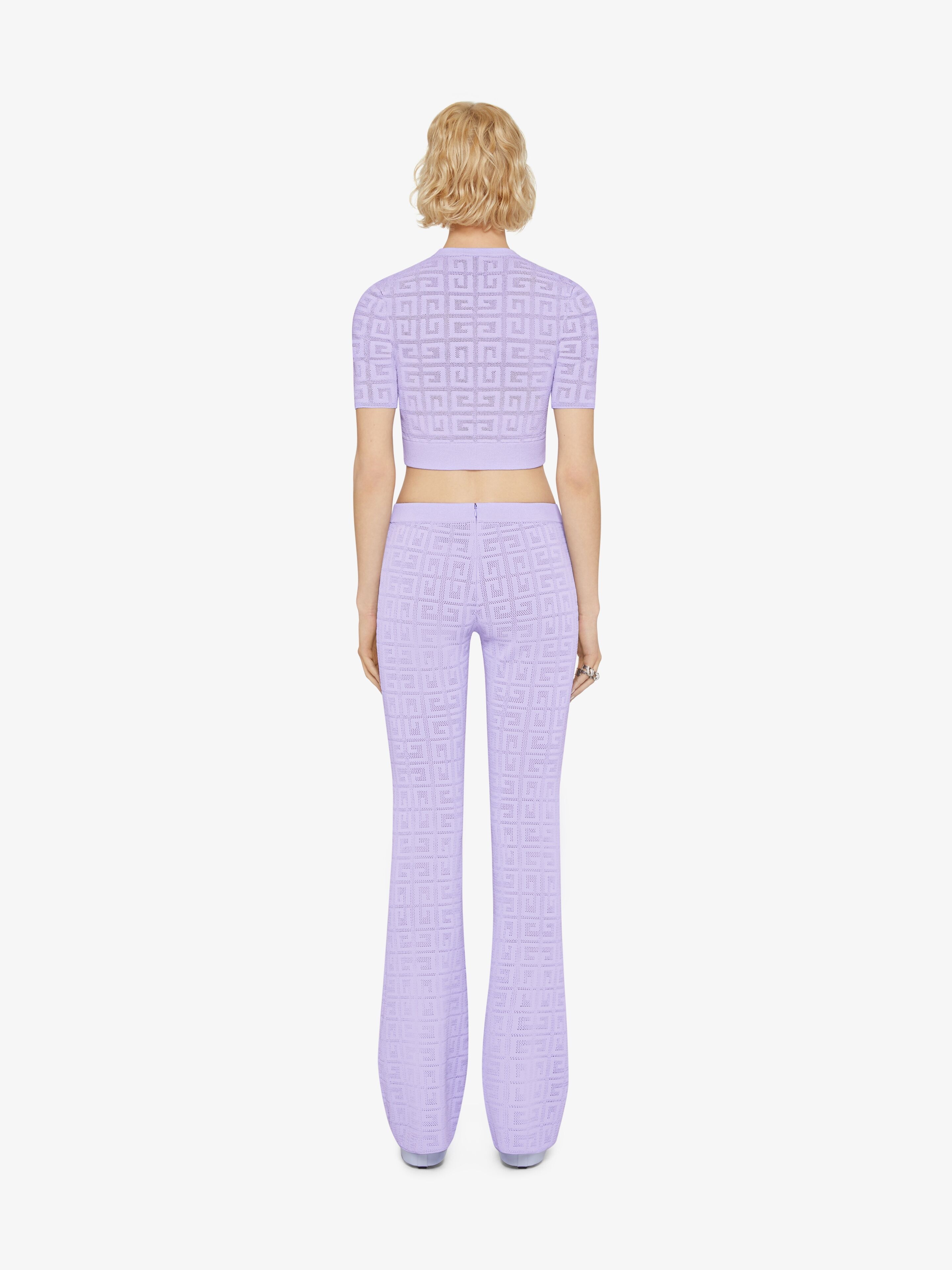 FLARE PANTS IN 4G JACQUARD - 4