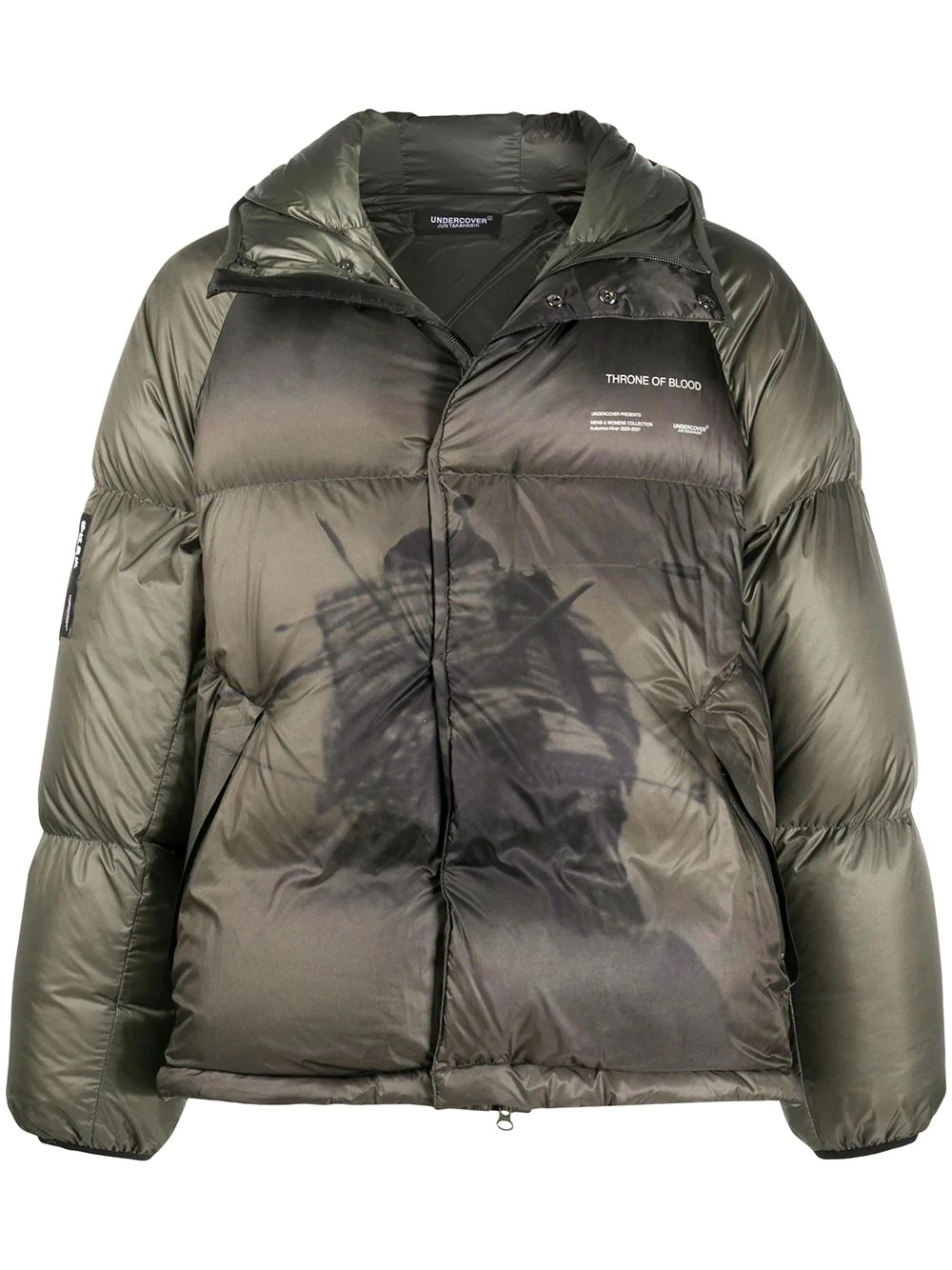 graphic print padded jacket  - 1