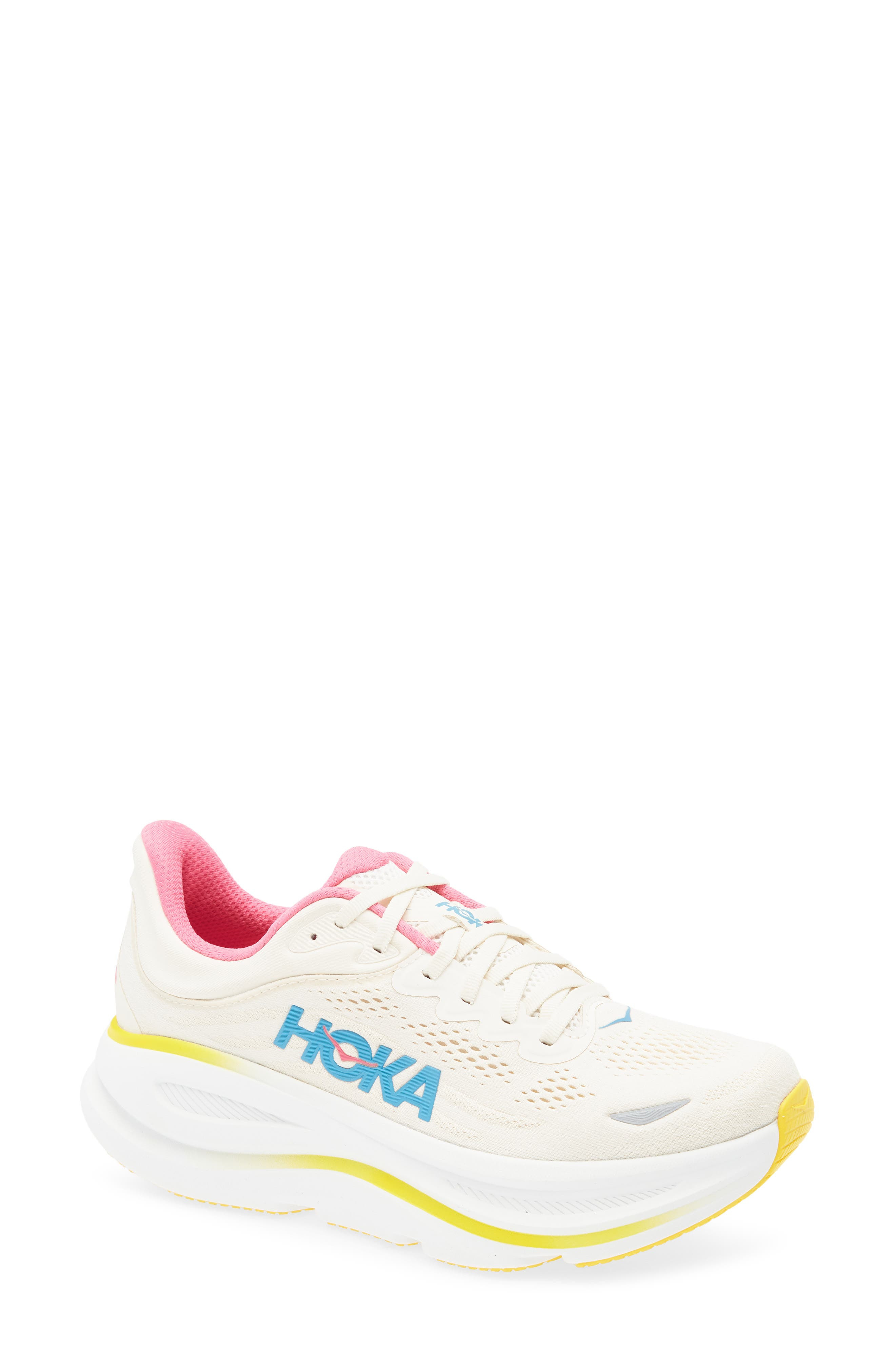 HOKA Bondi 9 Running Shoe in Alabaster /Birch at Nordstrom - 1