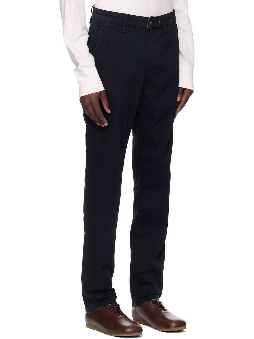 Navy Fit 2 Slim Chino Trousers - 2