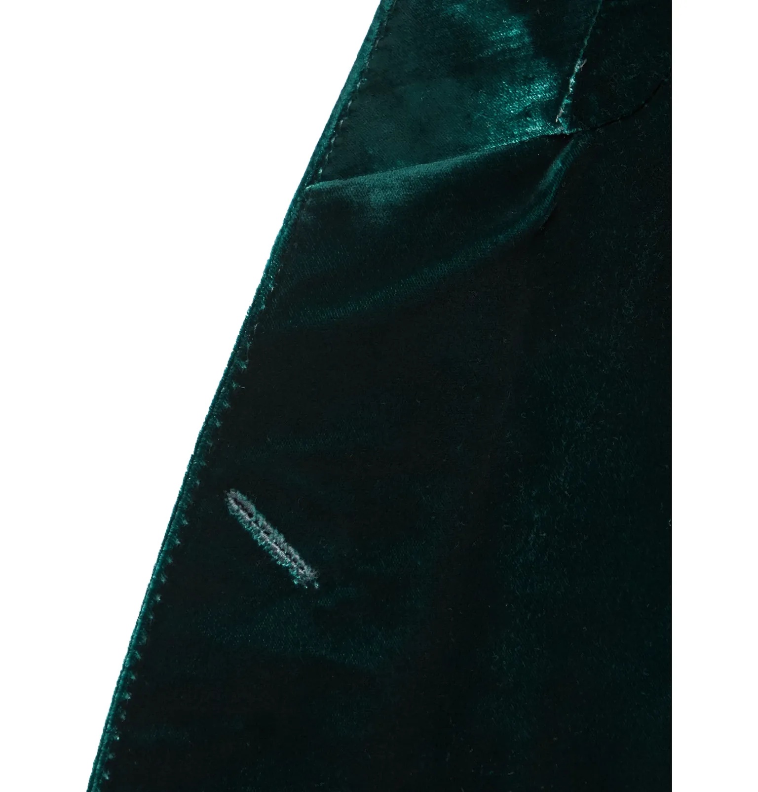 Emerald Slim-Fit Shawl-Collar Velvet Tuxedo Jacket - 3