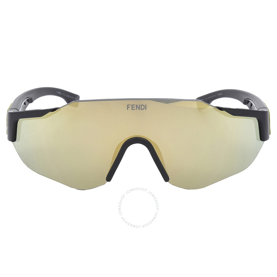 Fendi Yellow Shield Men's Sunglasses FE40088U-Y 01L 00 - 1