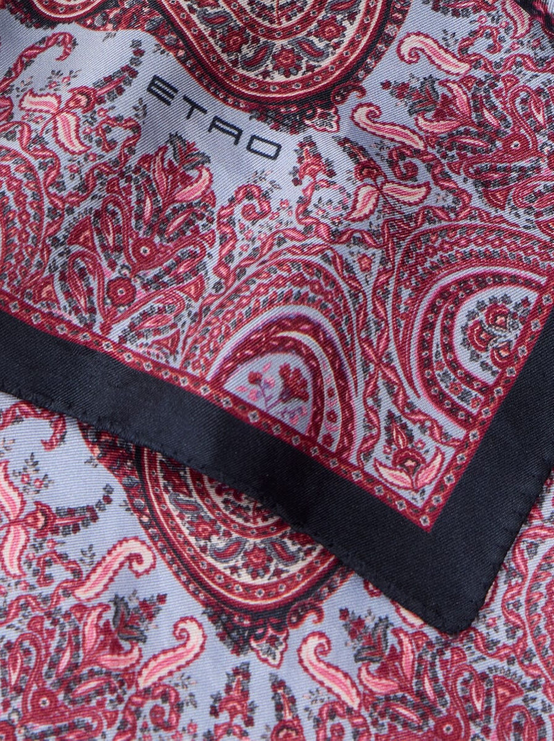Etro SILK POCKET SQUARE WITH MACRO PAISLEYS outlook