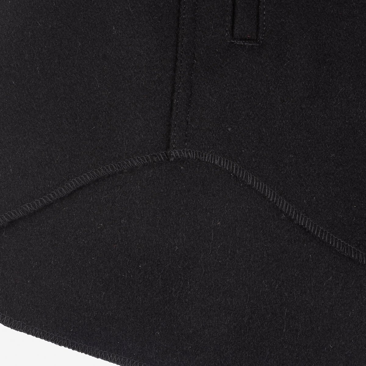IHSH-306-BLK Melton Wool C.P.O Shirt - Black - 12